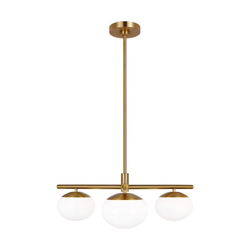Ellen DeGeneres Lune 27 Inch 3 Light Semi Flush Mount by Visual Comfort Studio