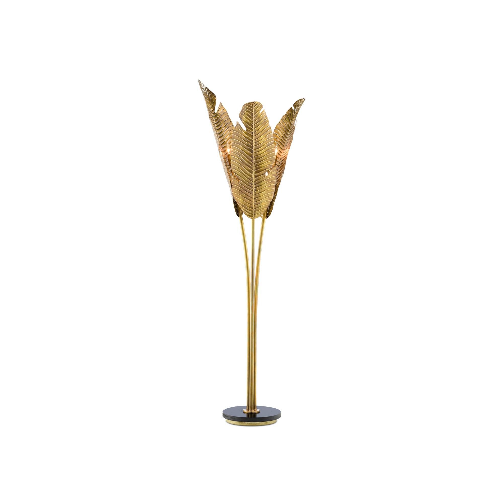 Tropical 83 Inch Torchiere Lamp by Currey and Company