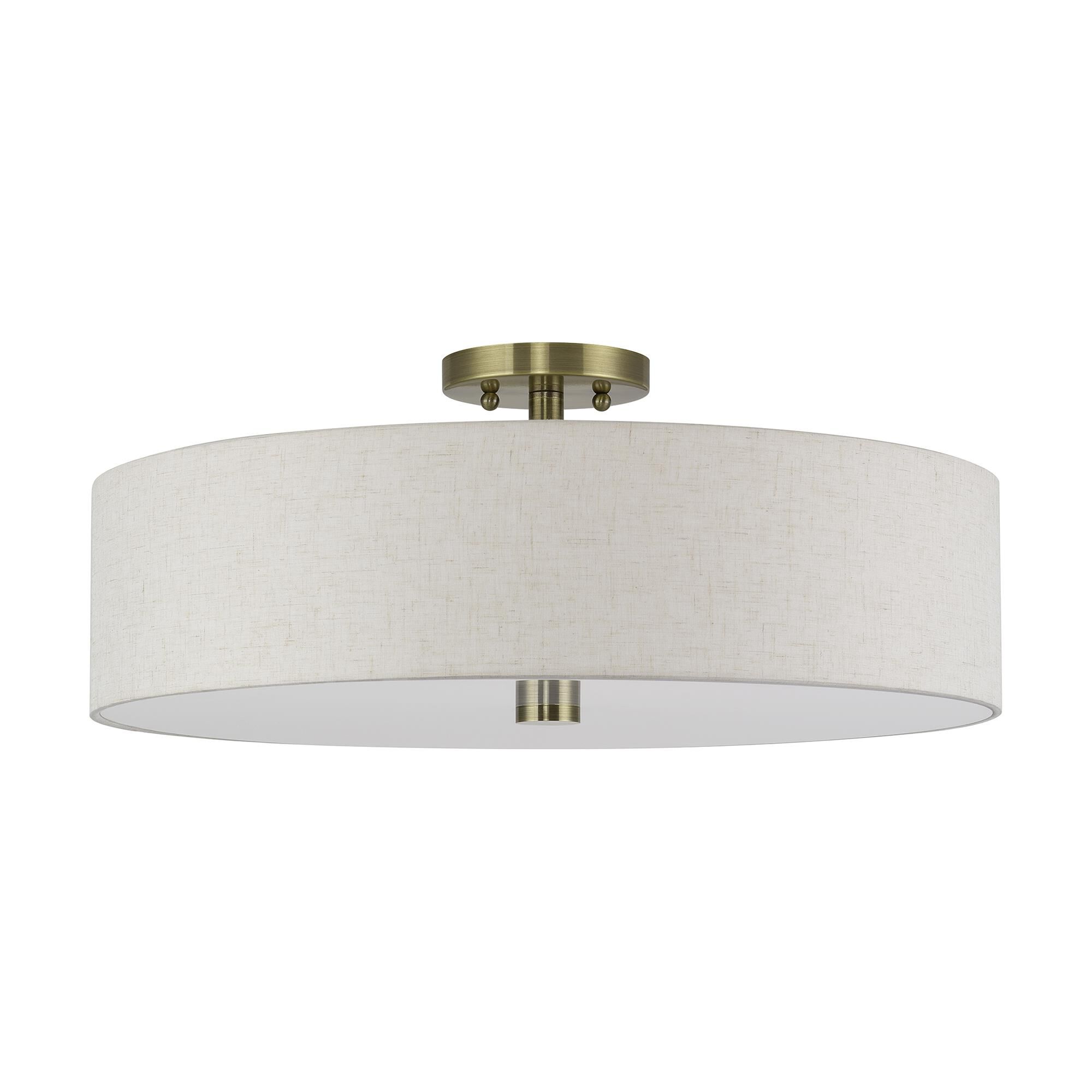 Monroe 22 Inch Semi Flush Mount by Livex Lighting