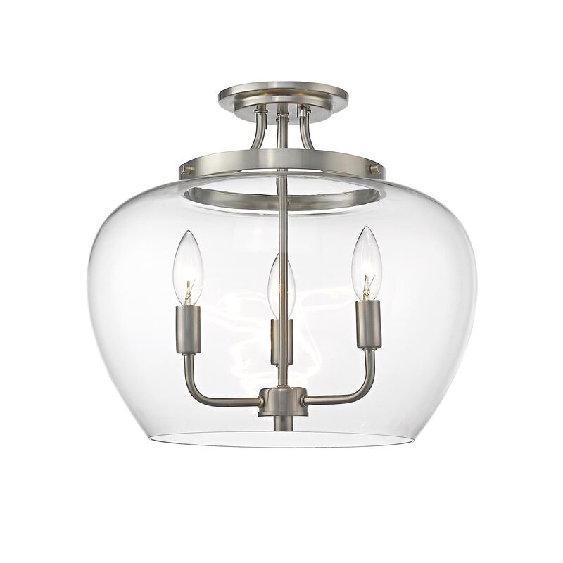 Joliet 16 Inch 3 Light Semi Flush Mount by Z-Lite