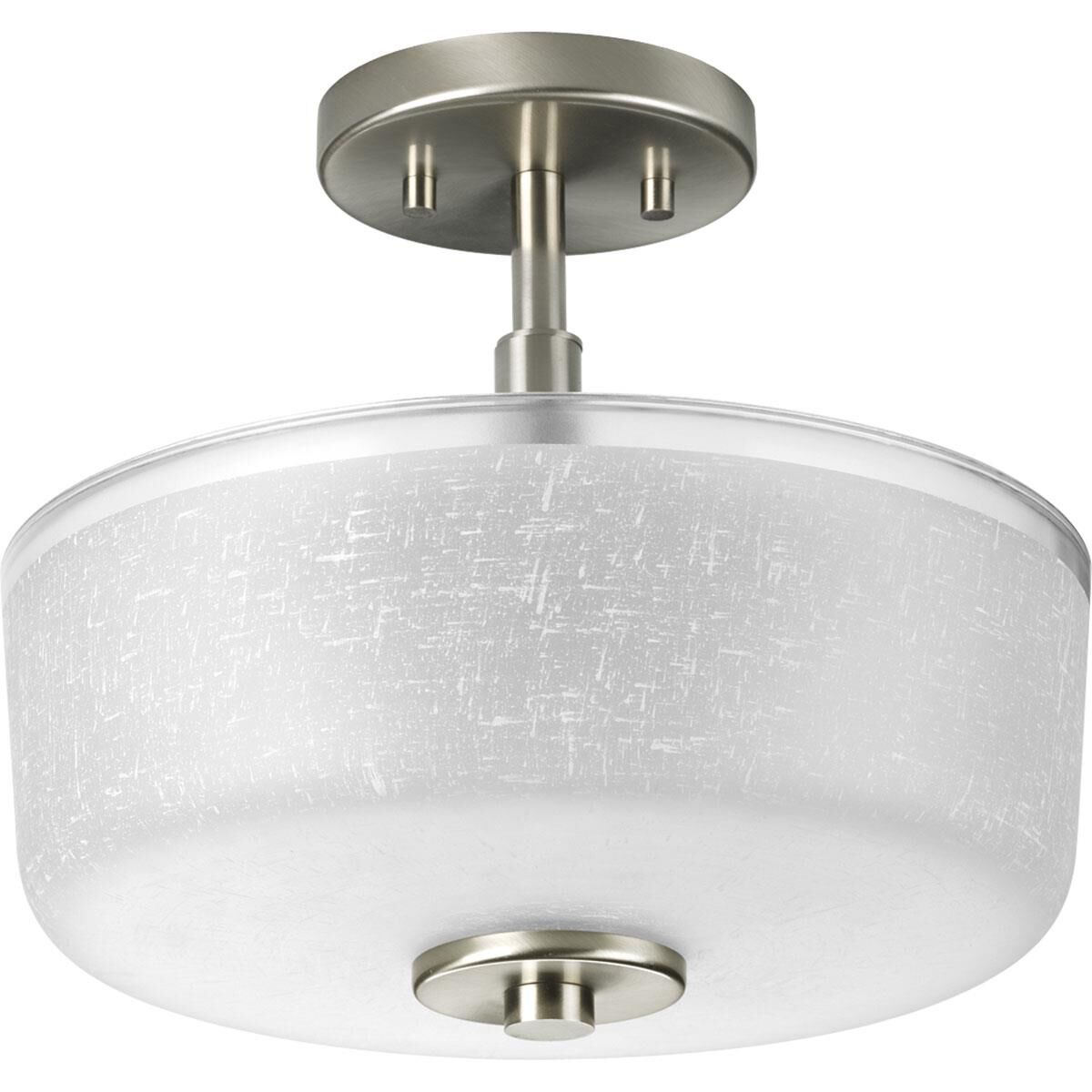 Alexa 12 Inch 2 Light Semi Flush Mount by Progress Lighting