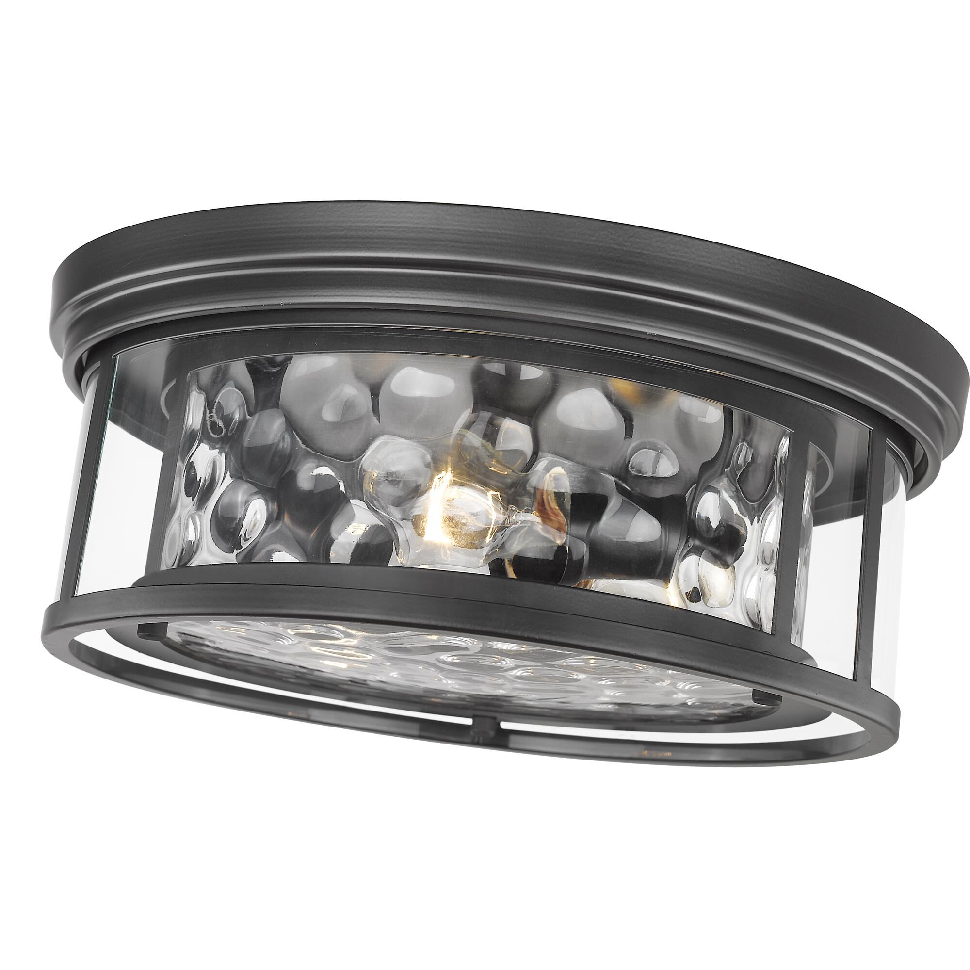 Shown in Matte Black finish and Glass shade