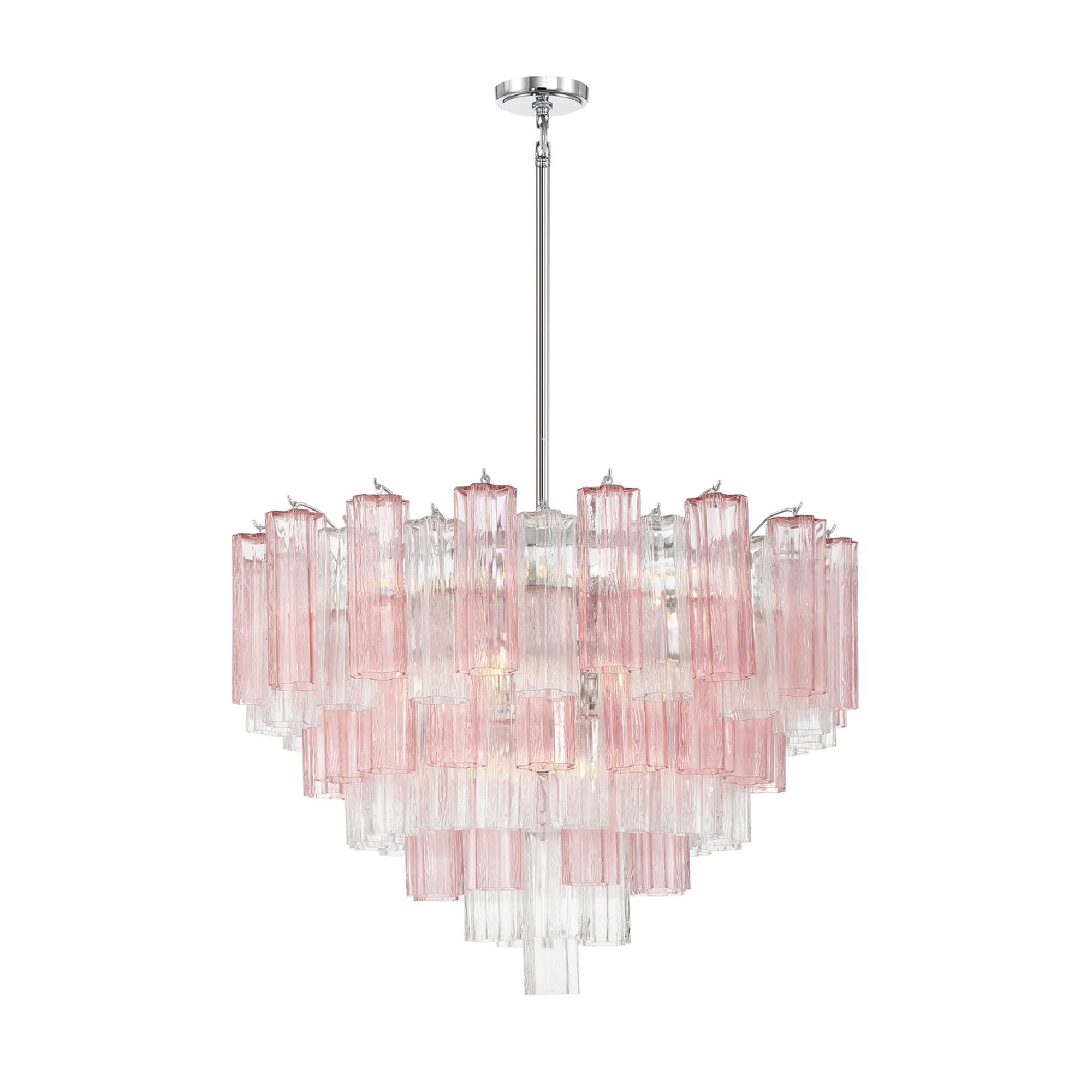 Shown in Polished Chrome finish and Tronchi Spring glass