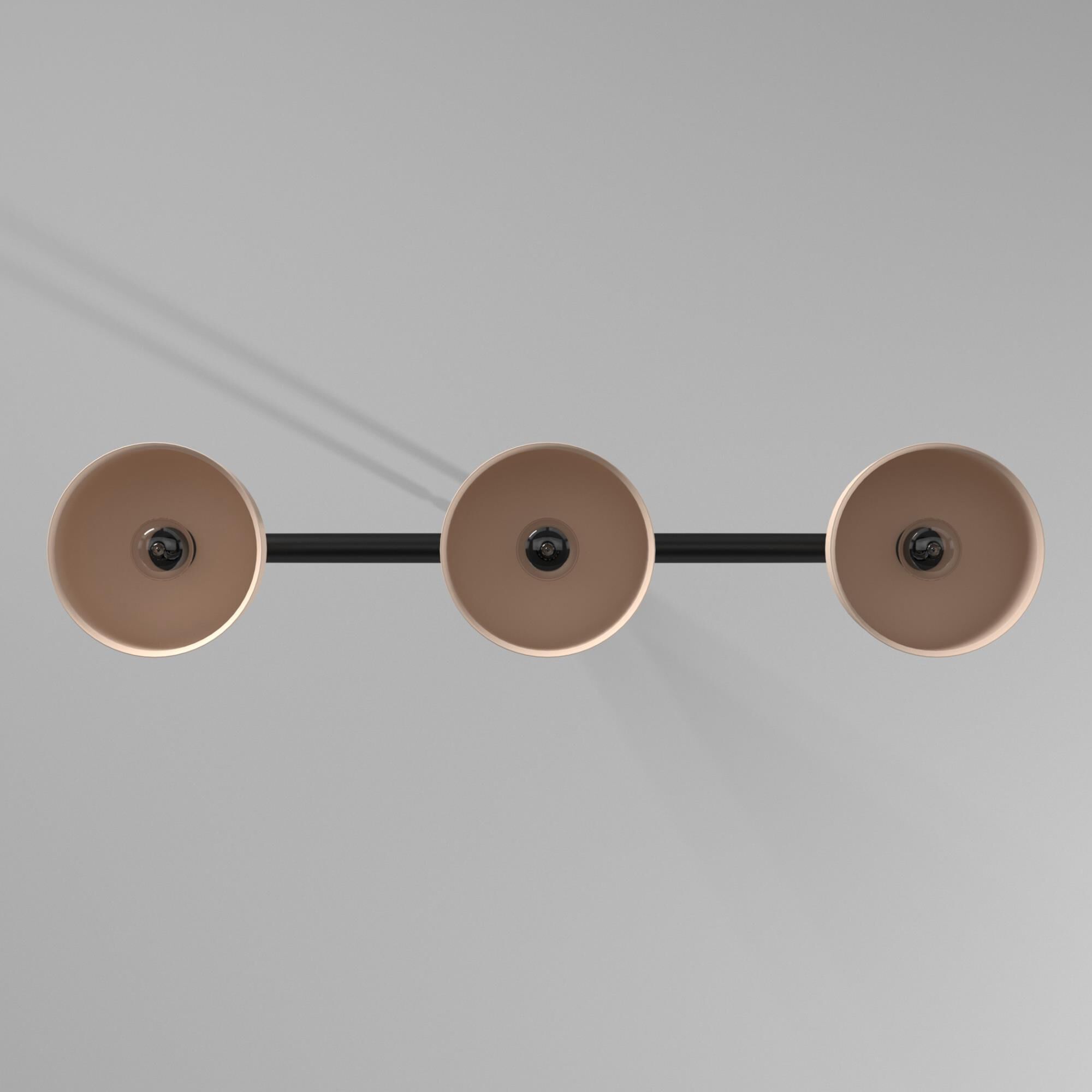 Bruno Marashlian Large Bell 36 Inch 3 Light Linear Suspension Light by Innovations Lighting