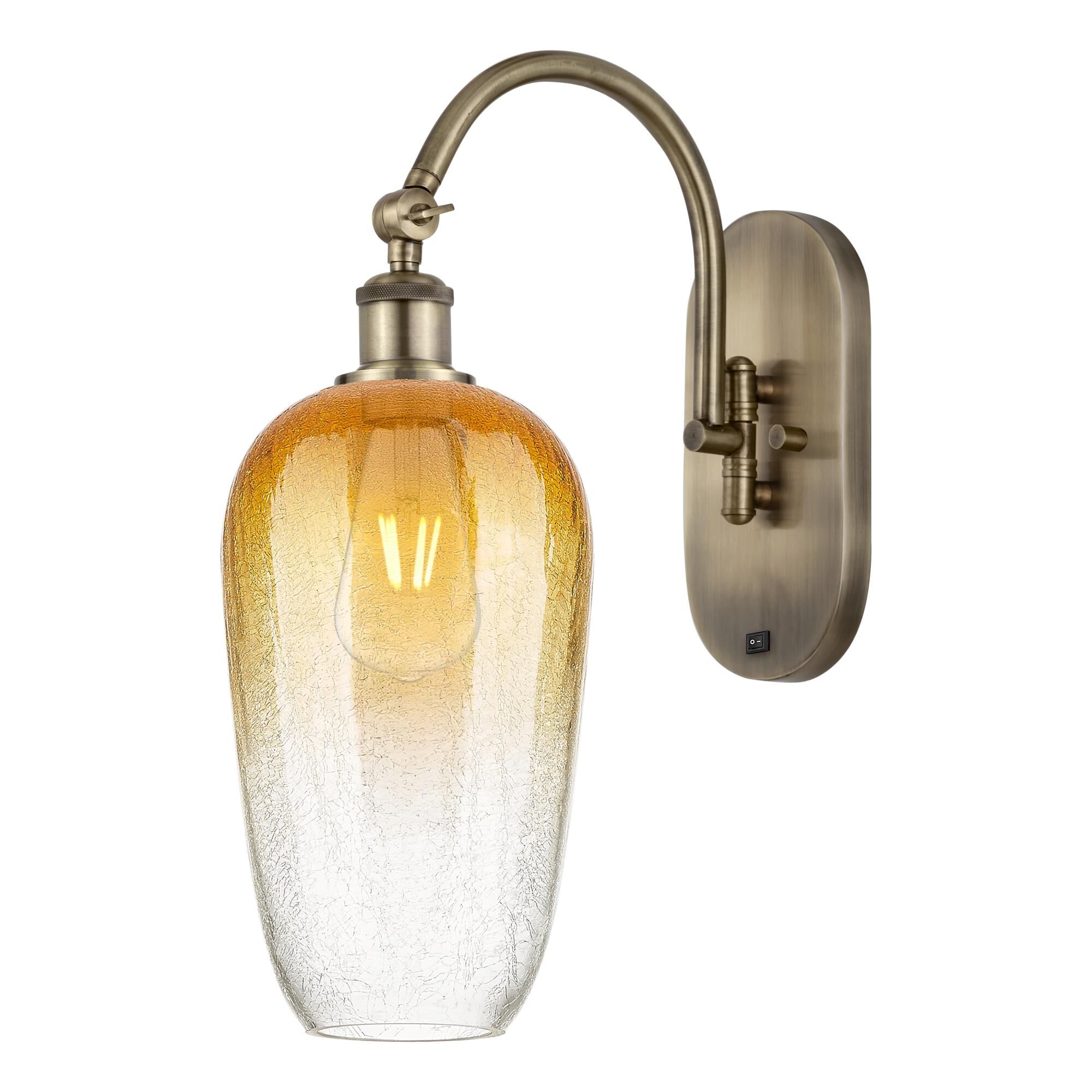 Bruno Marashlian Brookhaven Flute 7 Inch Wall Swing Lamp by Innovations Lighting