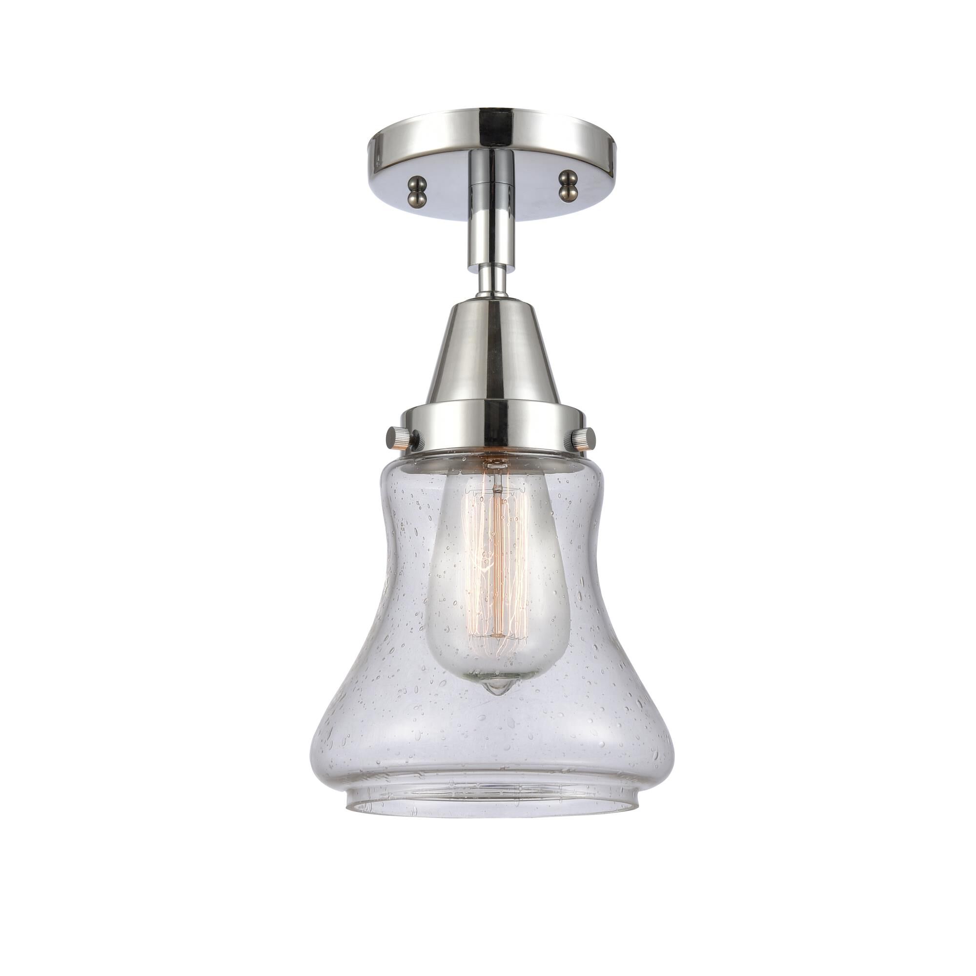 Shown in Polished Chrome finish and Seedy Bellmont glass