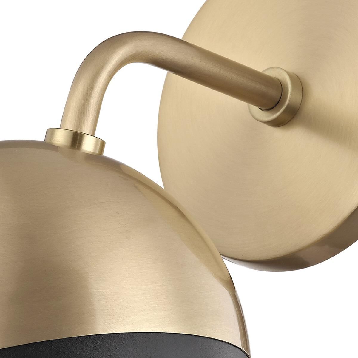 Shown in Aged Brass finish and Black accent