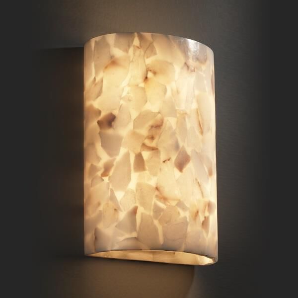 Alabaster Rocks! 9 Inch Wall Sconce by Justice Design Group