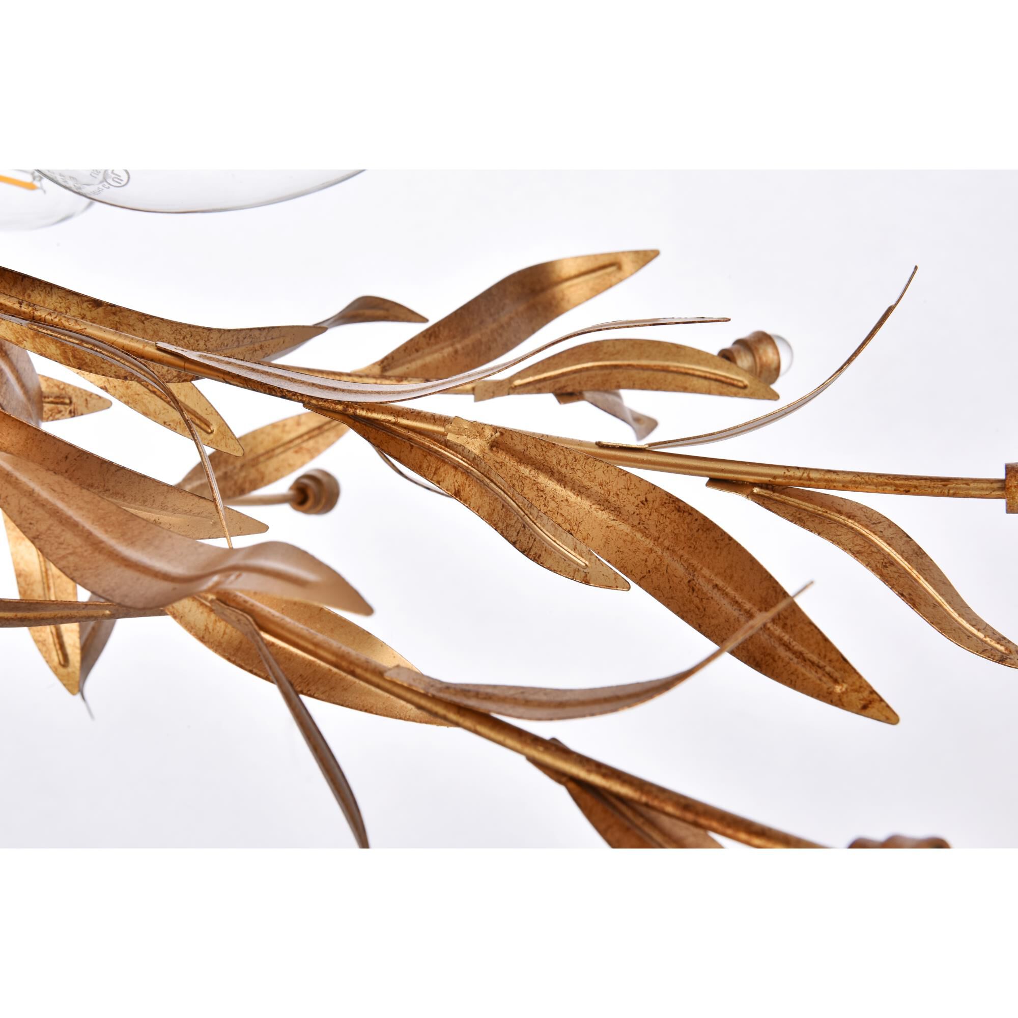 Shown in Gold Leaf finish and Clear Royal Cut crystal