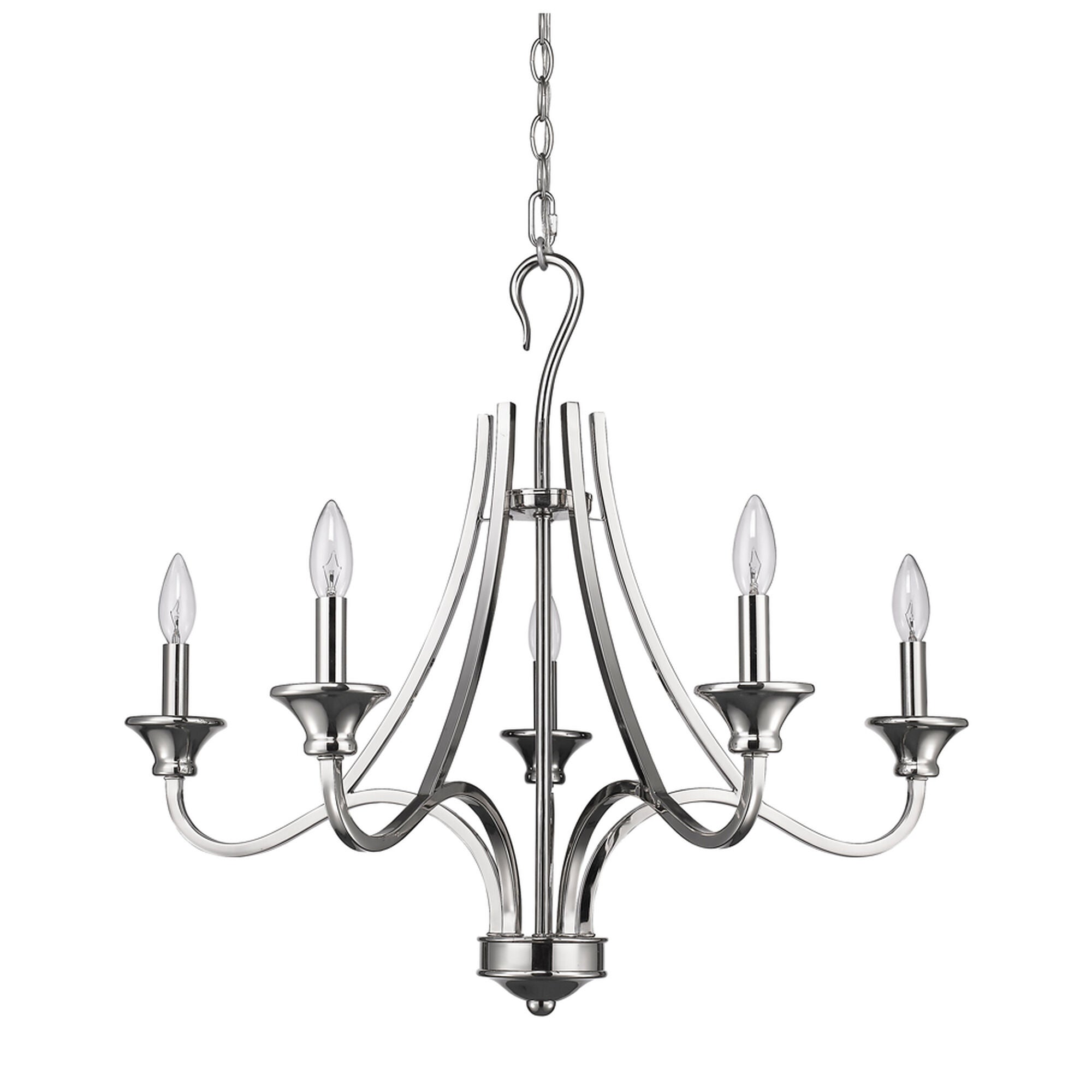 Shown in Polished Nickel finish and -- glass and -- shade