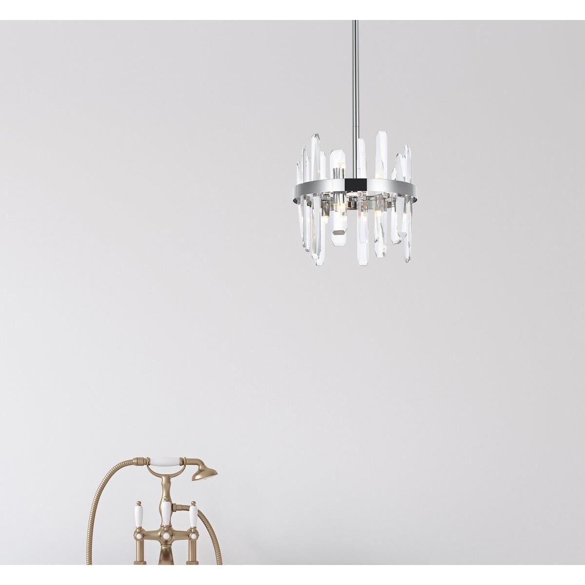 Shown in Chrome finish and Royal Cut Clear crystal