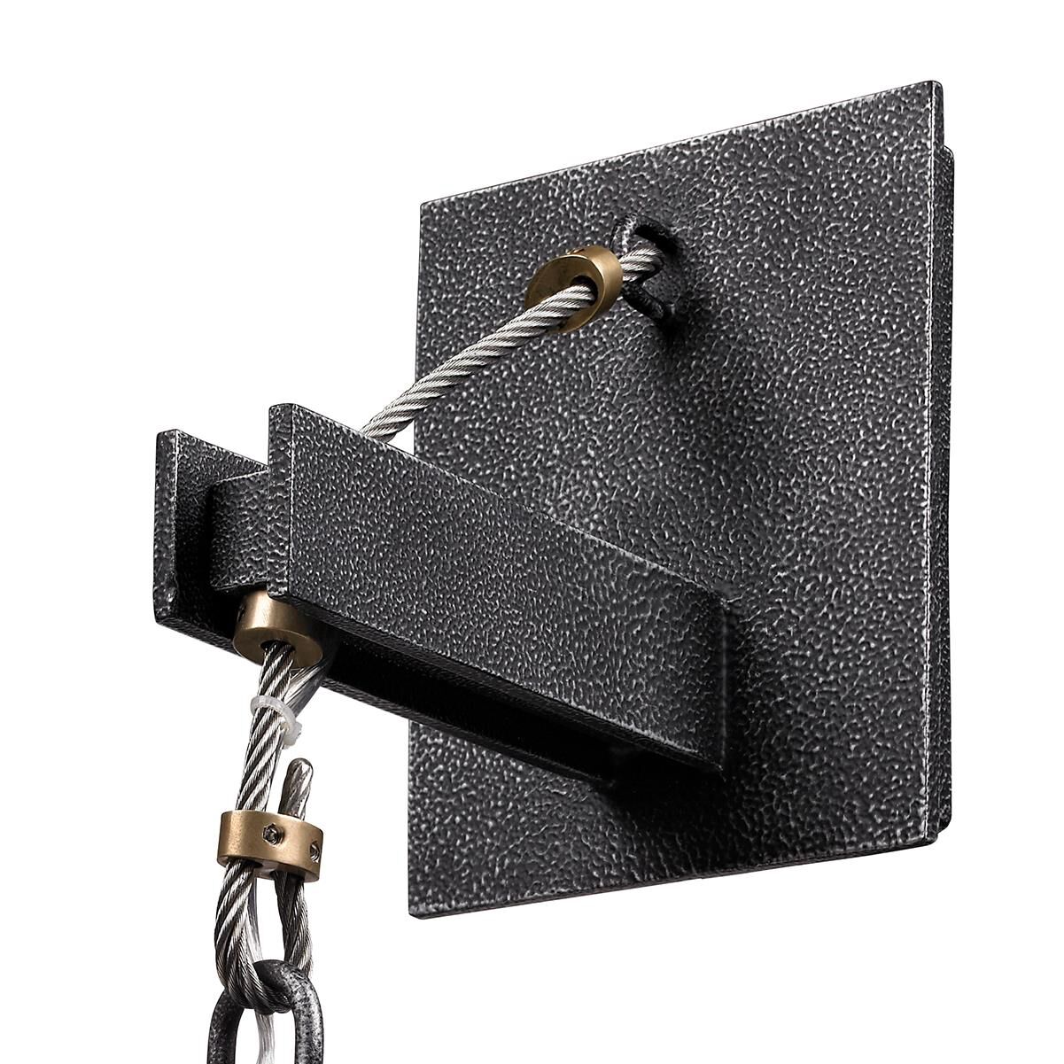 Shown in Old Silver finish and Clear glass and Historic Pressed Glass shade