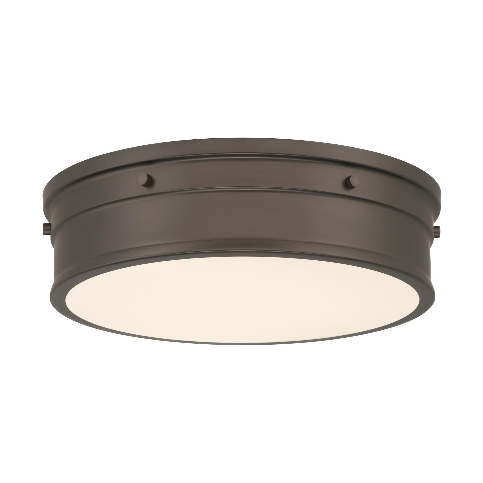 Shown in Plated Dark Bronze finish and Etched Opal glass