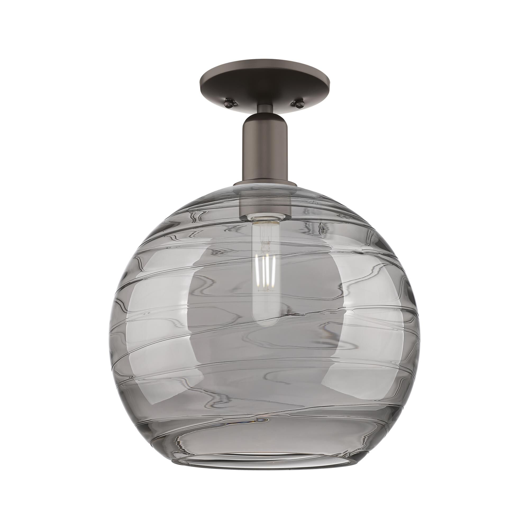Bruno Marashlian Athens Deco Swirl 12 Inch Semi Flush Mount by Innovations Lighting