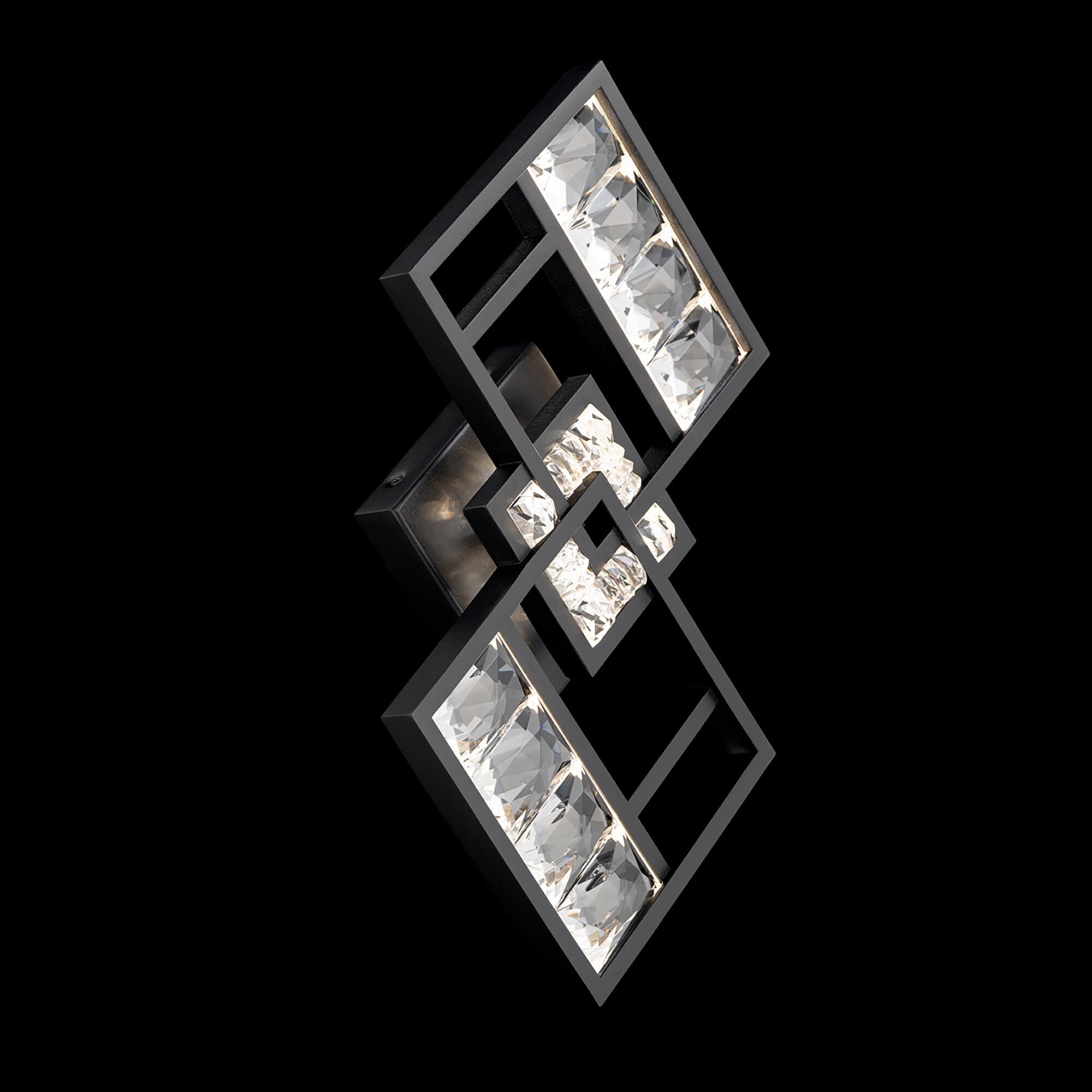 Shown in Black finish and Clear Optic crystal