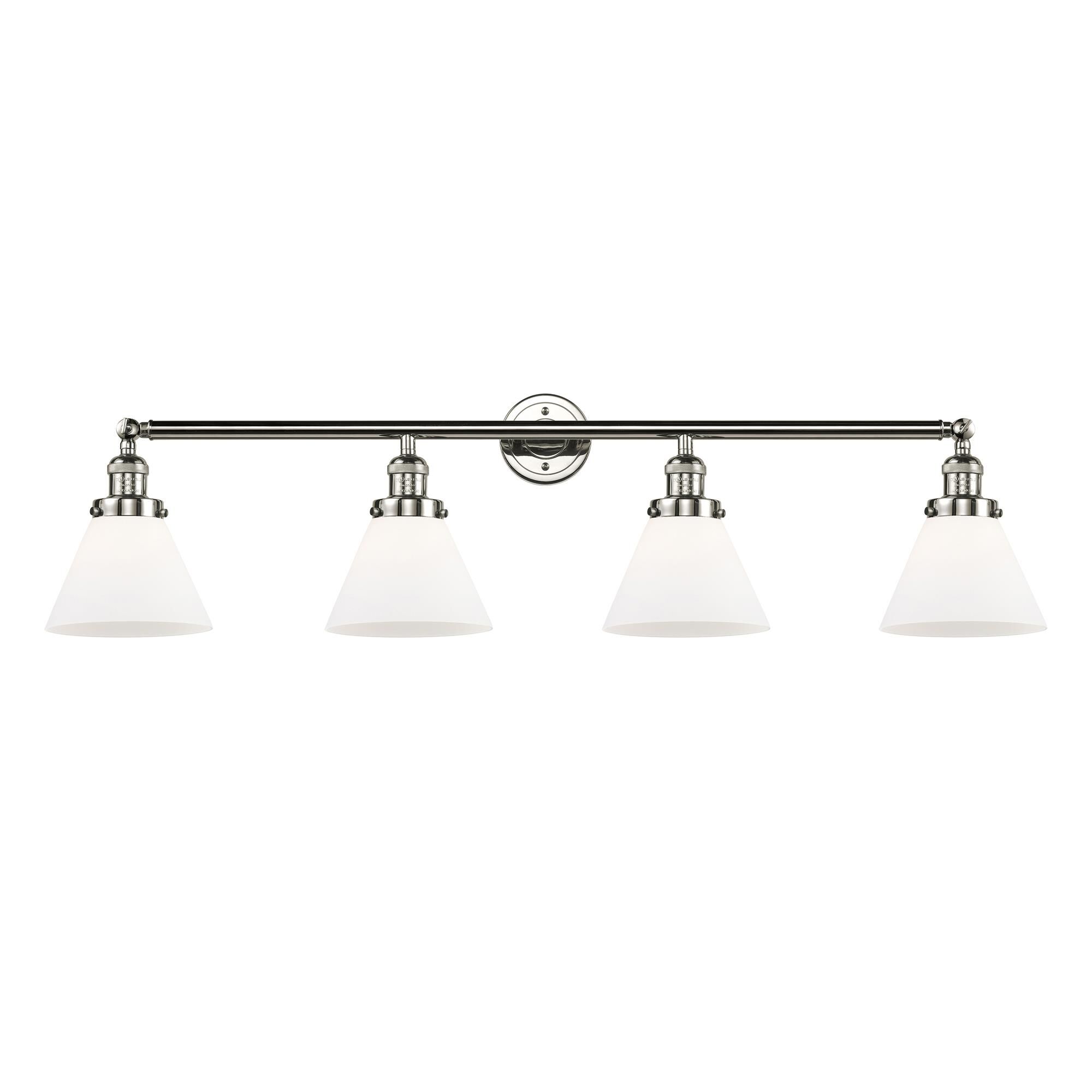 Shown in Polished Nickel finish and Matte White Cased glass