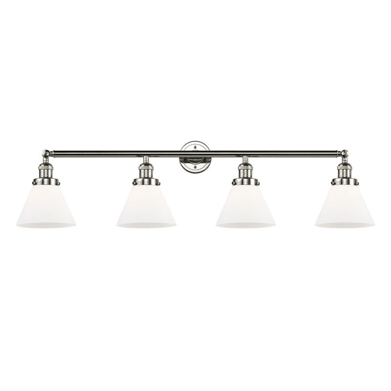 Bruno Marashlian Large Cone 43 Inch 4 Light Bath Vanity Light by Innovations Lighting