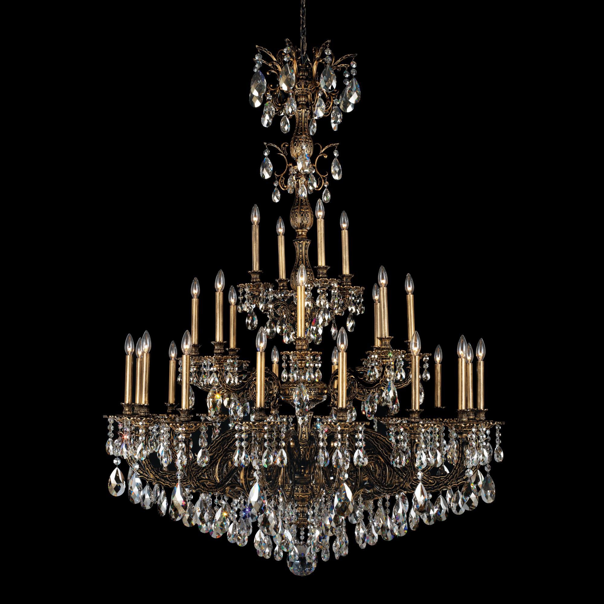 Milano 50 Inch 28 Light Chandelier by Schonbek