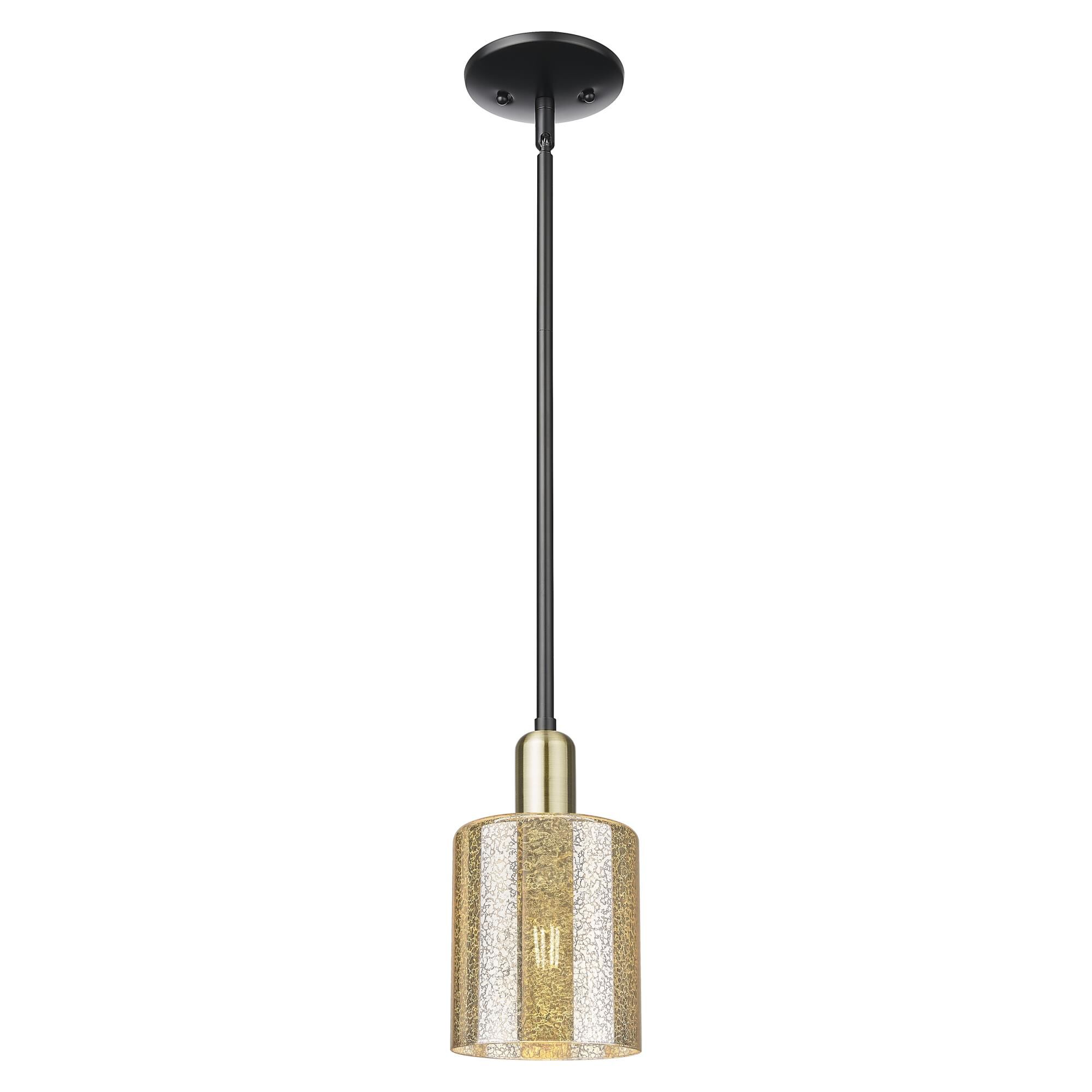 Shown in Black Antique Brass finish and Mercury glass