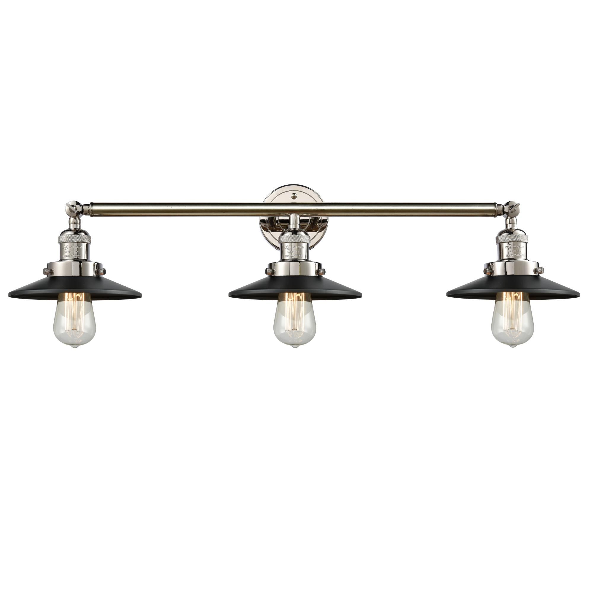 Bruno Marashlian Railroad 32 Inch 3 Light LED Bath Vanity Light by Innovations Lighting