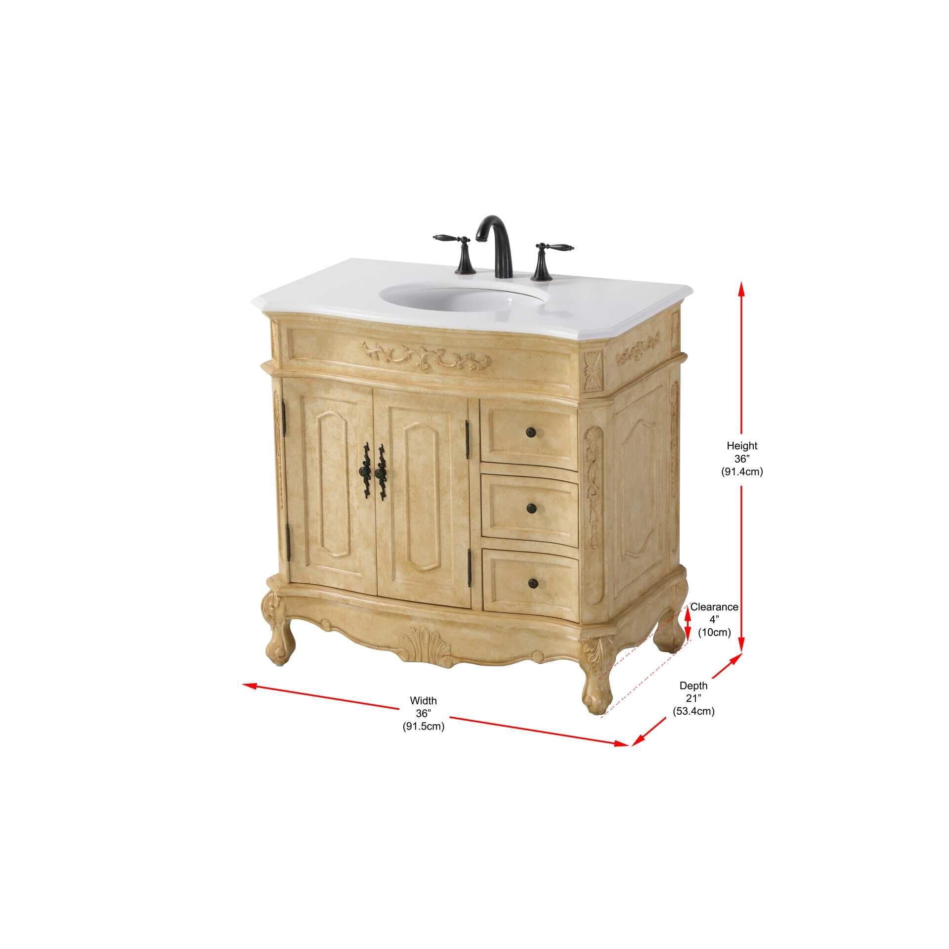 Danville 36 Inch Bath Vanity by Elegant Decor