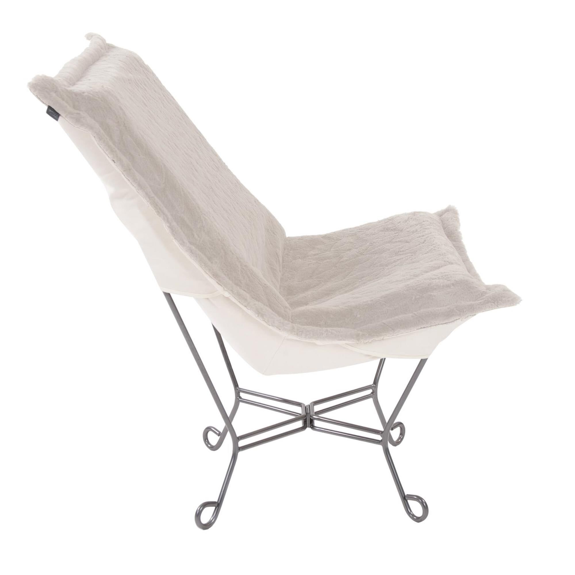 Scroll Puff Accent Chair,