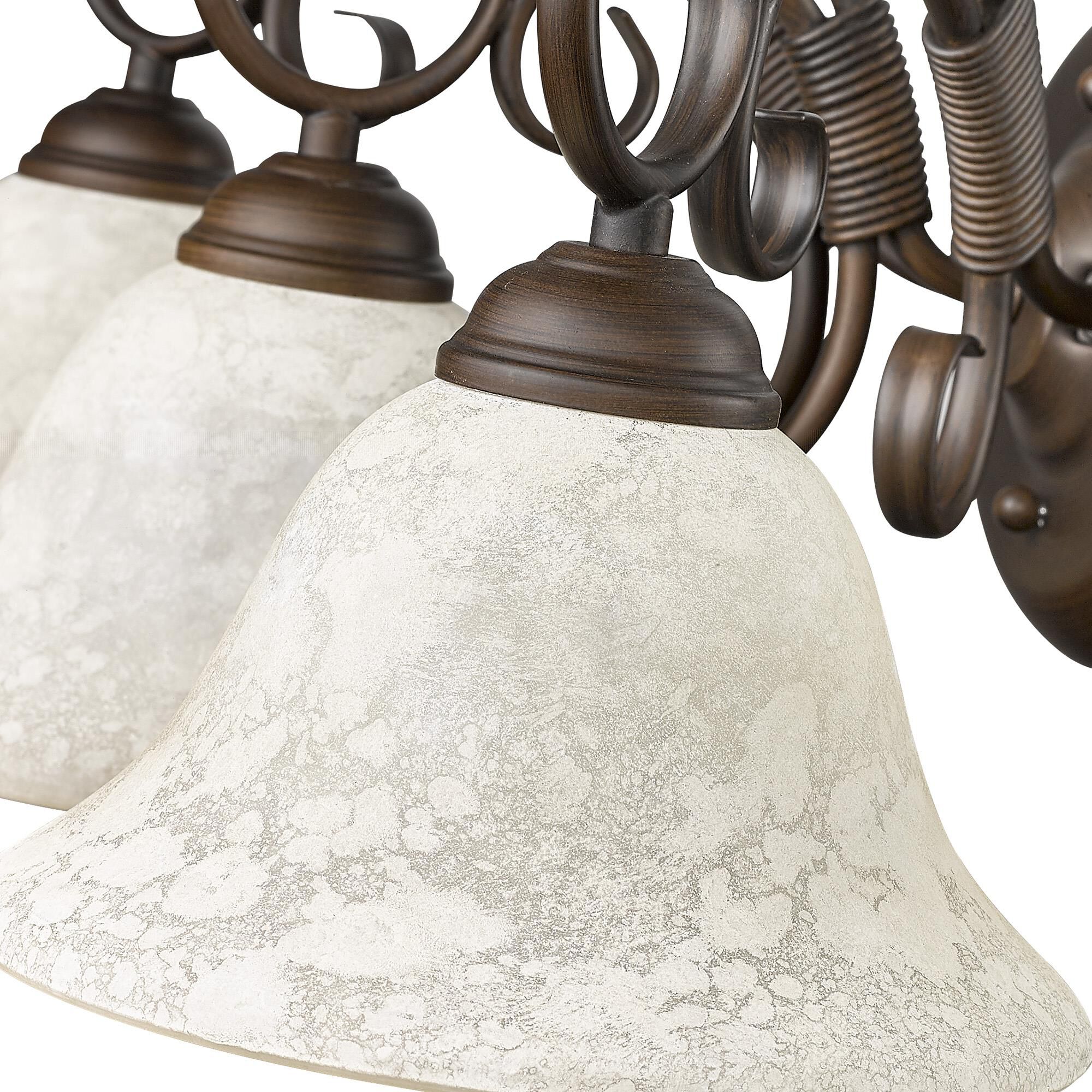 Shown in Rubbed Bronze finish and Tea Stone glass