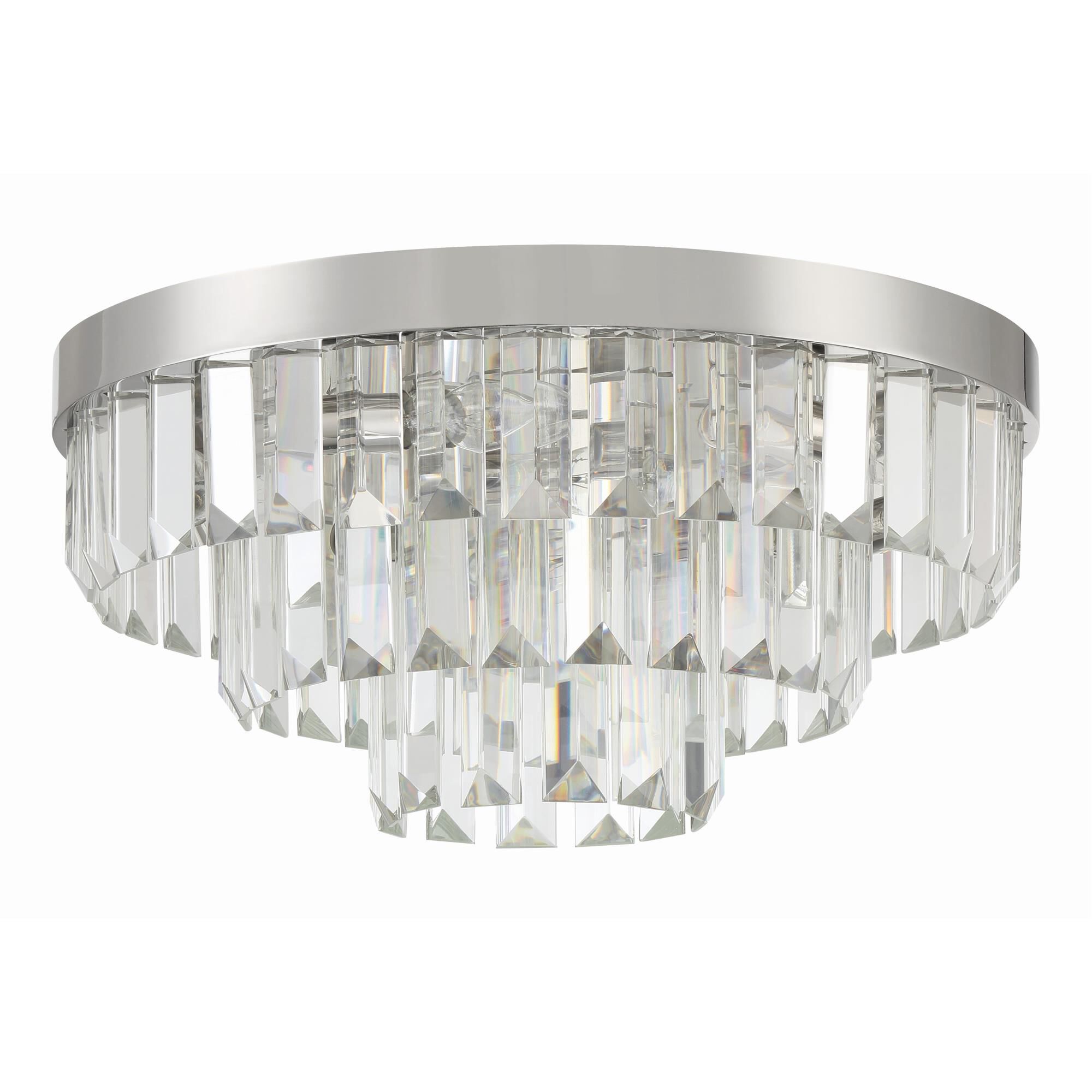 Hayes 18 Inch 8 Light Flush Mount by Crystorama