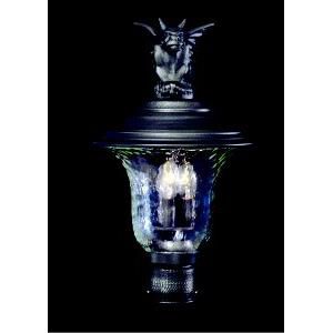 Shown with Rain glass and Clear Mottled Glass shade