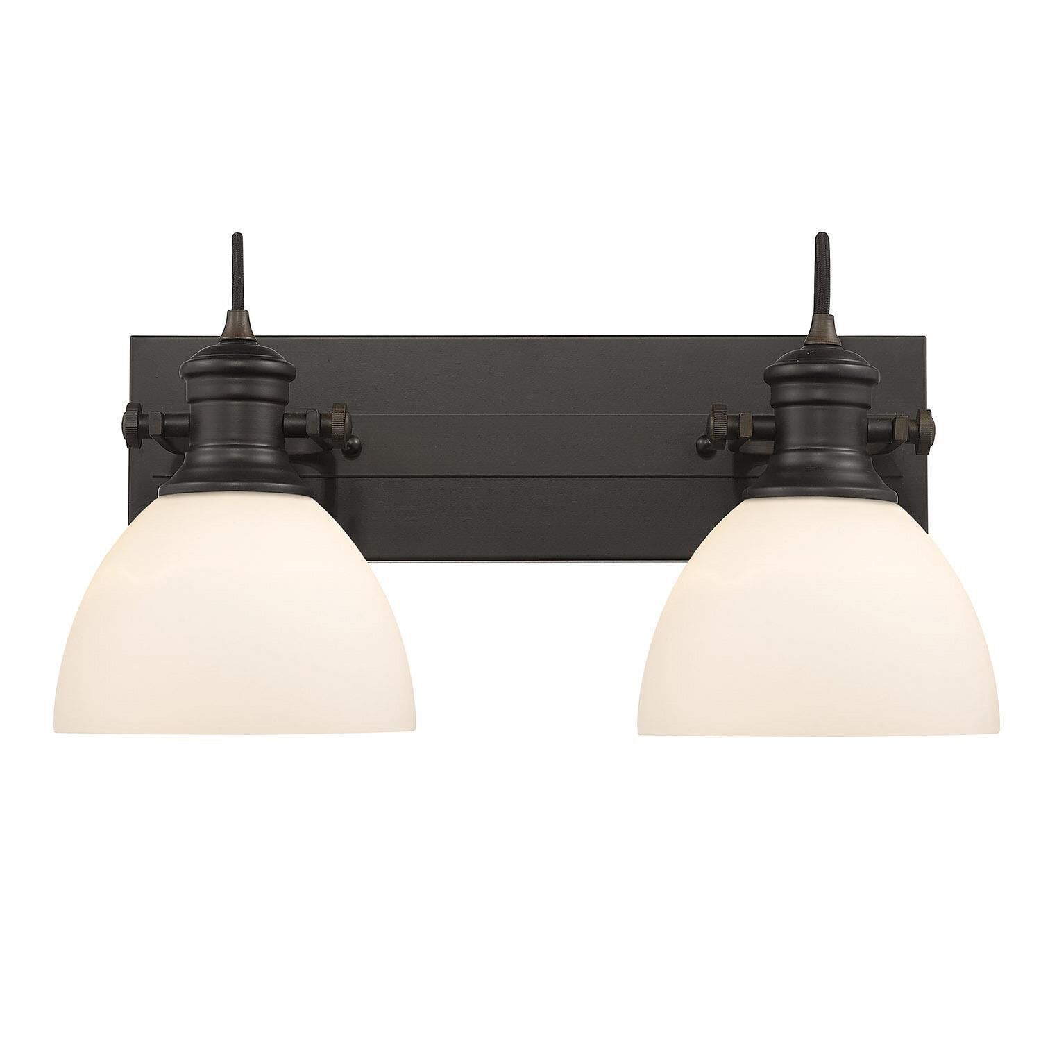 Shown in Rubbed Bronze finish and Opal glass and Opal Glass shade