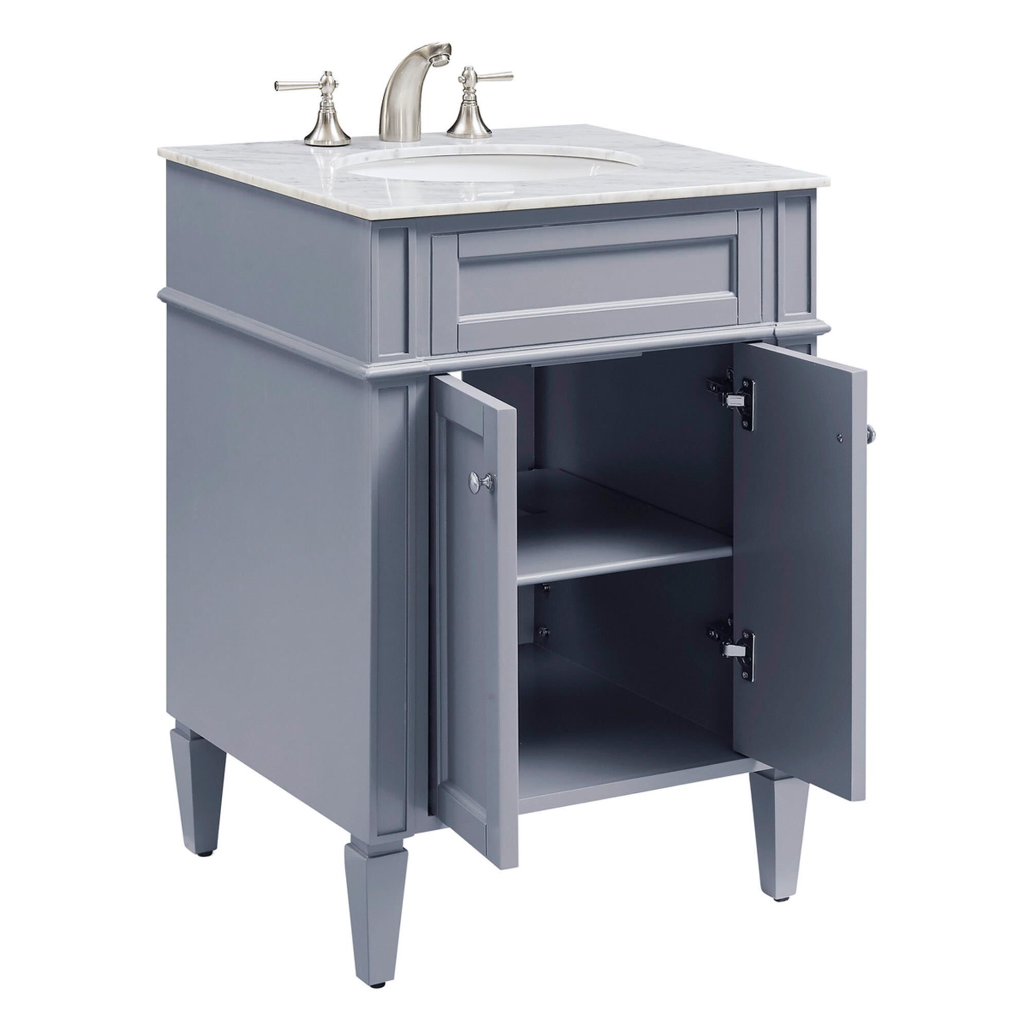 Shown in Grey finish