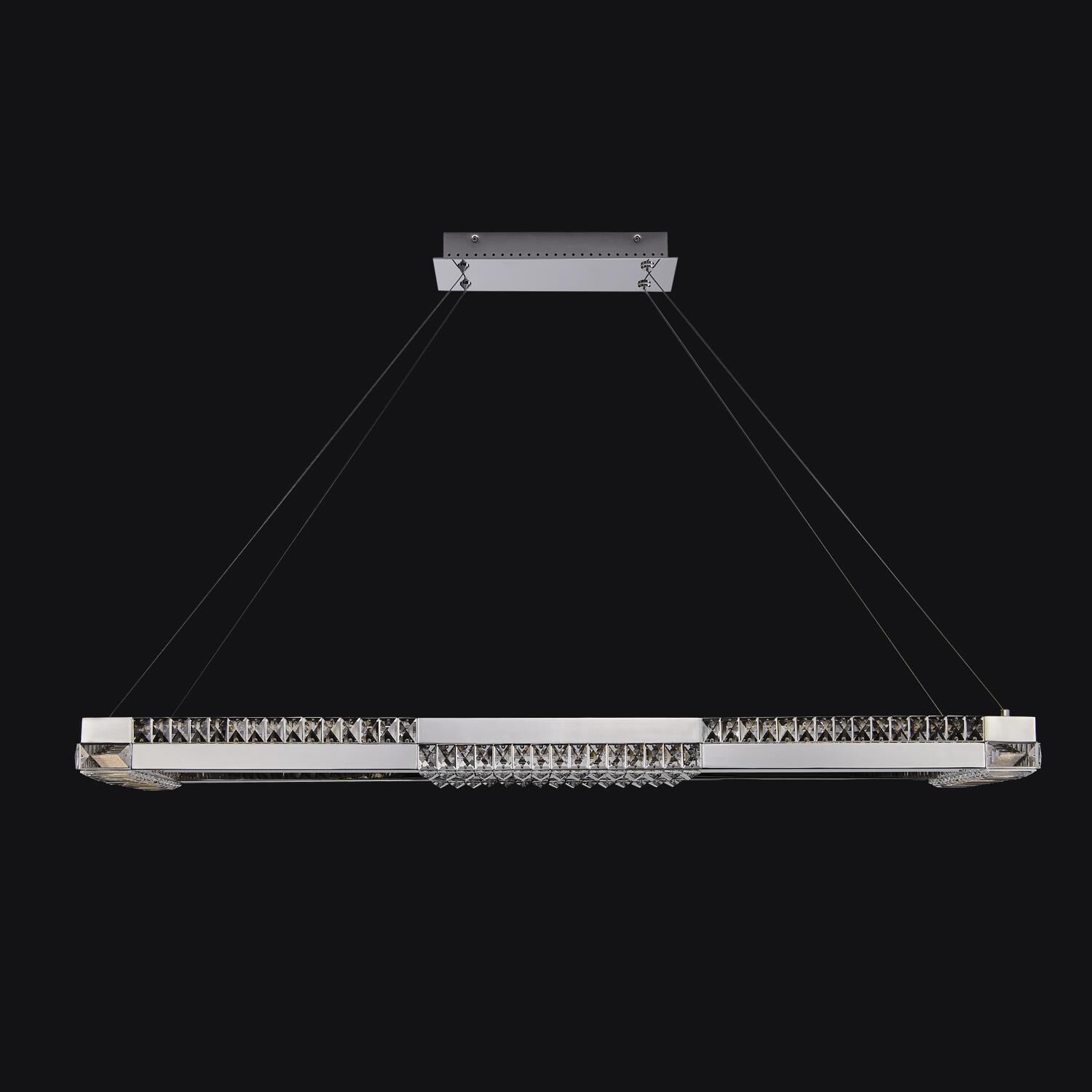 Shown in Polished Chrome finish and Firenze Clear crystal