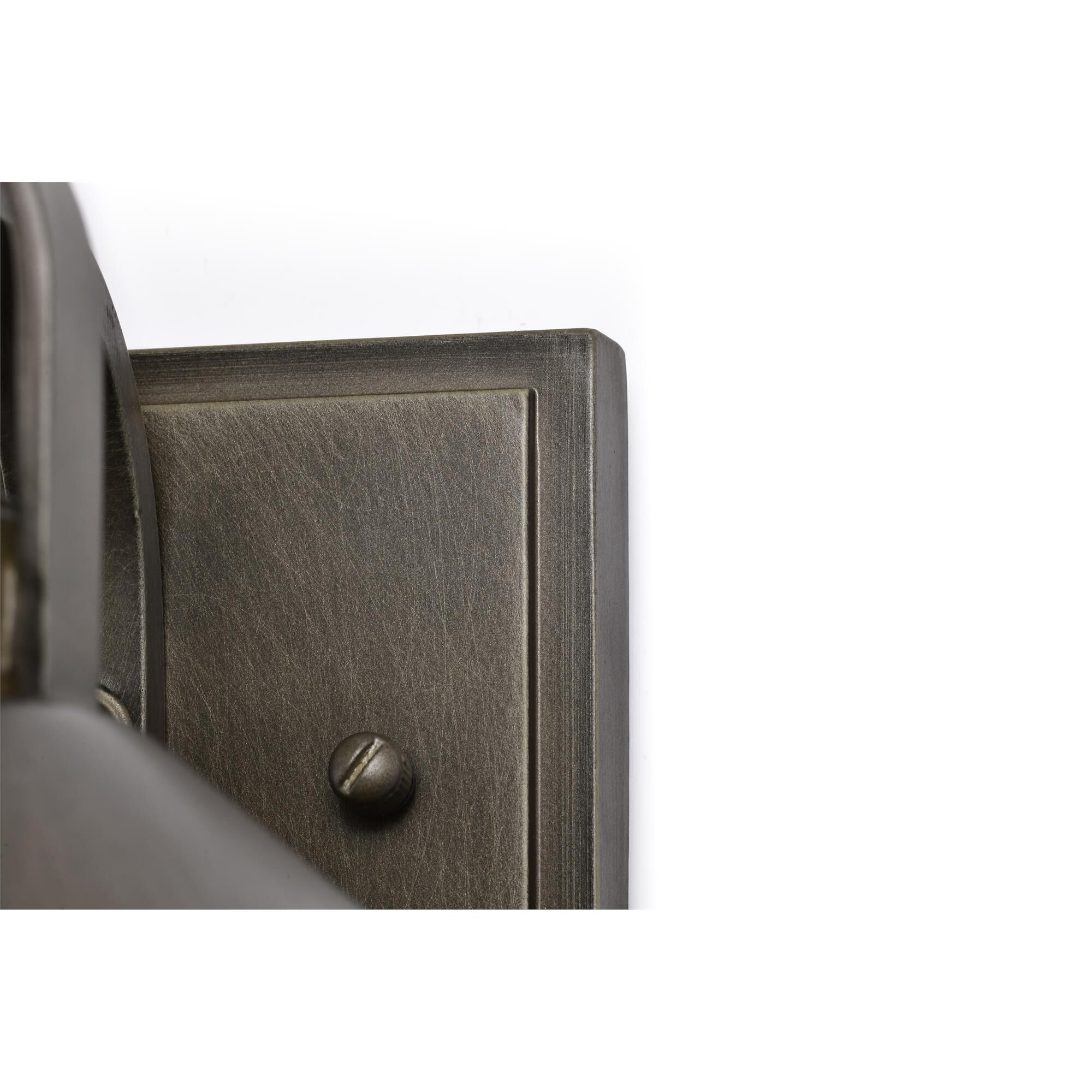 Shown in Bronze finish and Clear Seeded glass