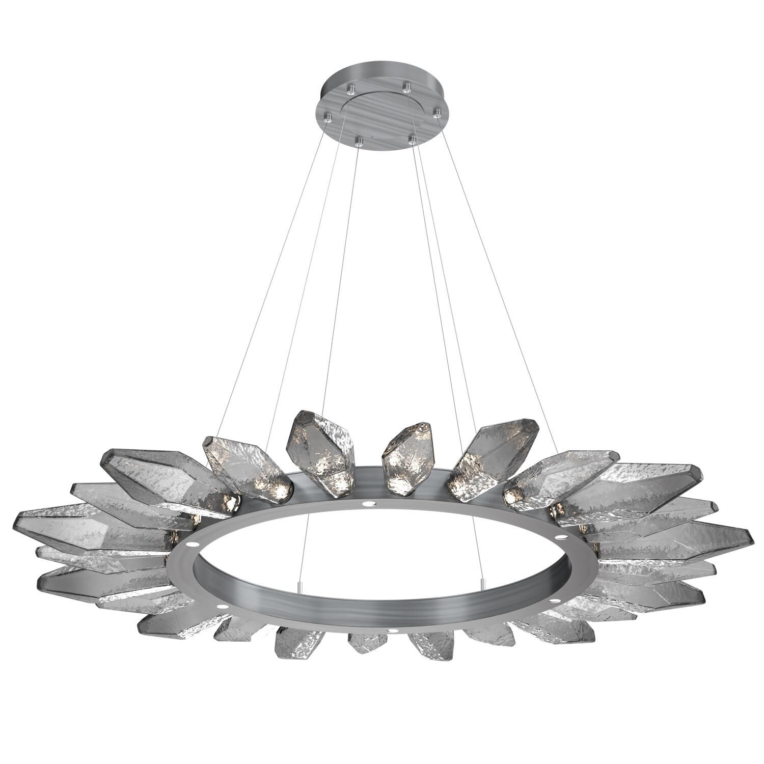 Rock Crystal 56 Inch 30 Light LED Chandelier by Hammerton Studio