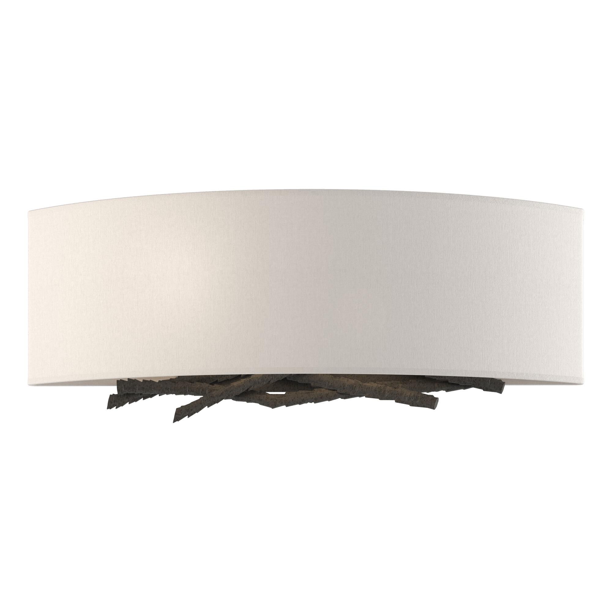 Shown in Natural Iron finish and Flax shade