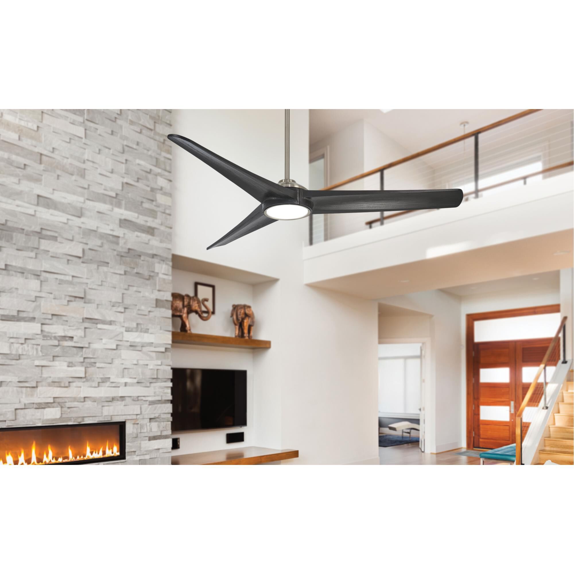 Timber 68 Inch Ceiling Fan with Light Kit by Minka Aire