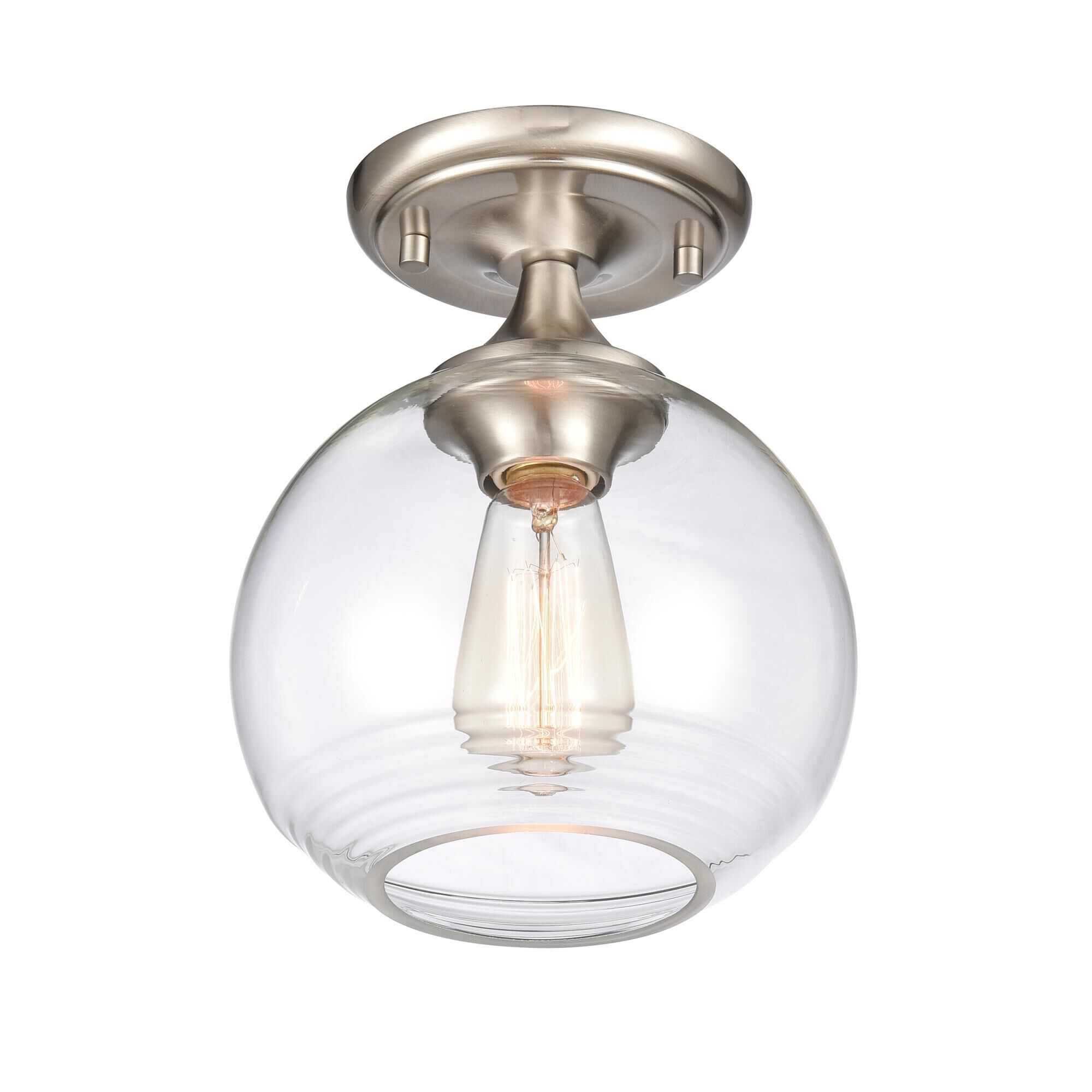 Angie 8 Inch 1 Light Semi Flush Mount by ELK Home