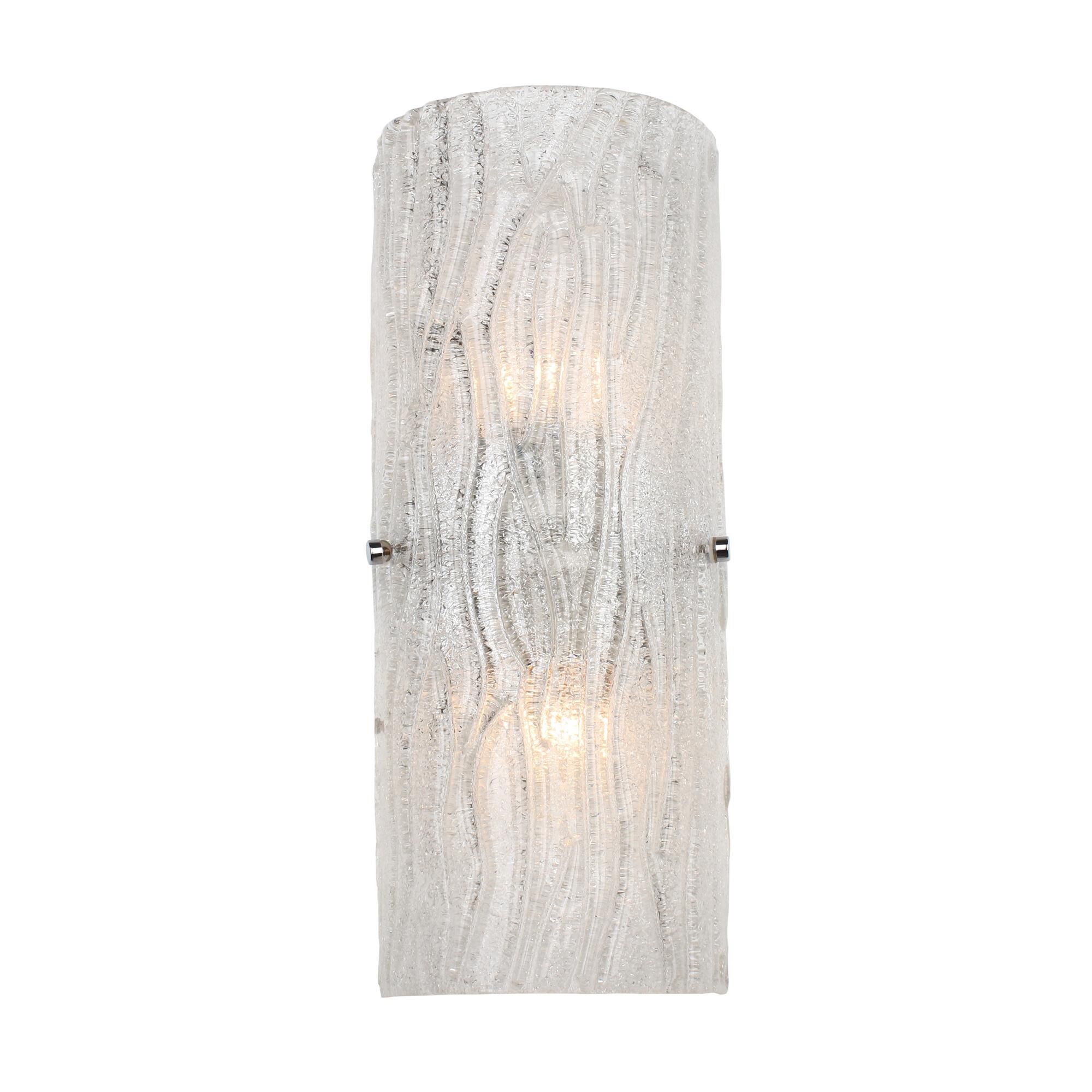 Shown in Chrome finish and Bright Ice glass