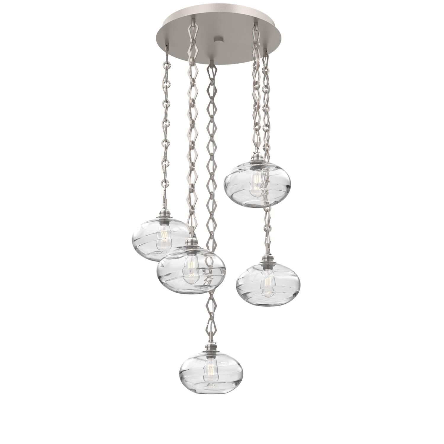 Levi Wilson Coppa 22 Inch Multi Light Pendant by Hammerton Studio