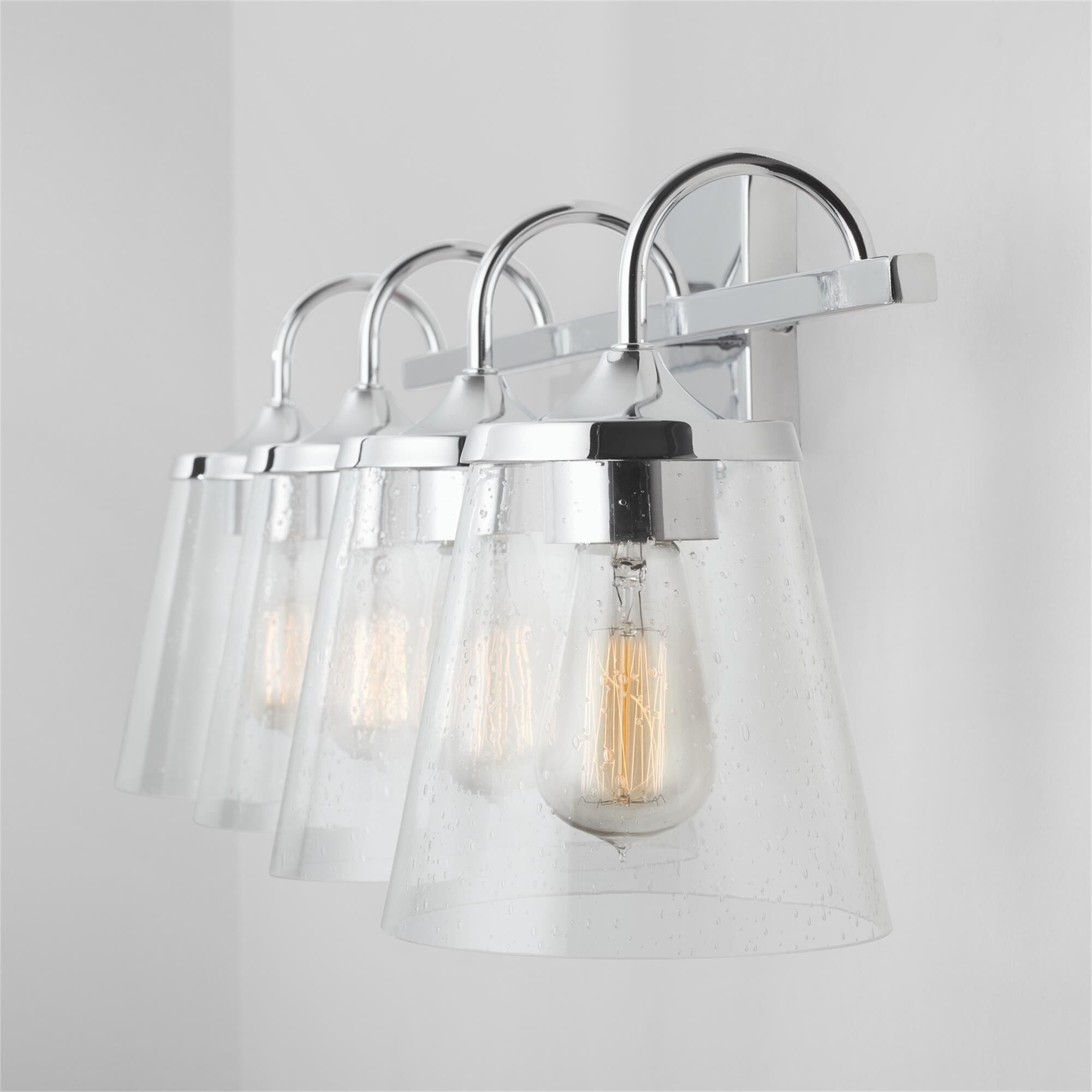 Shown in Chrome finish and 496 glass