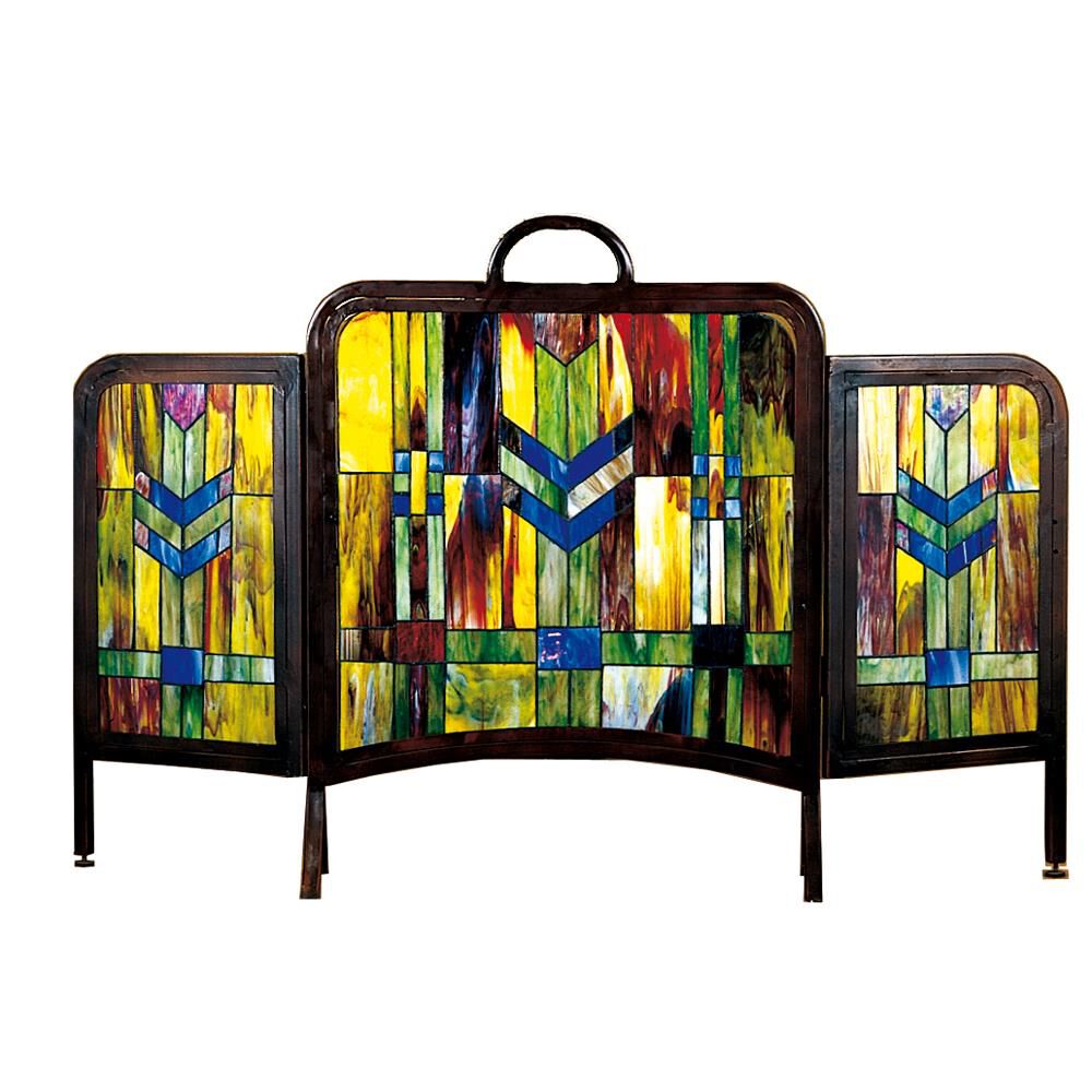 Prairie Wheat Fireplace Screen by Meyda Lighting