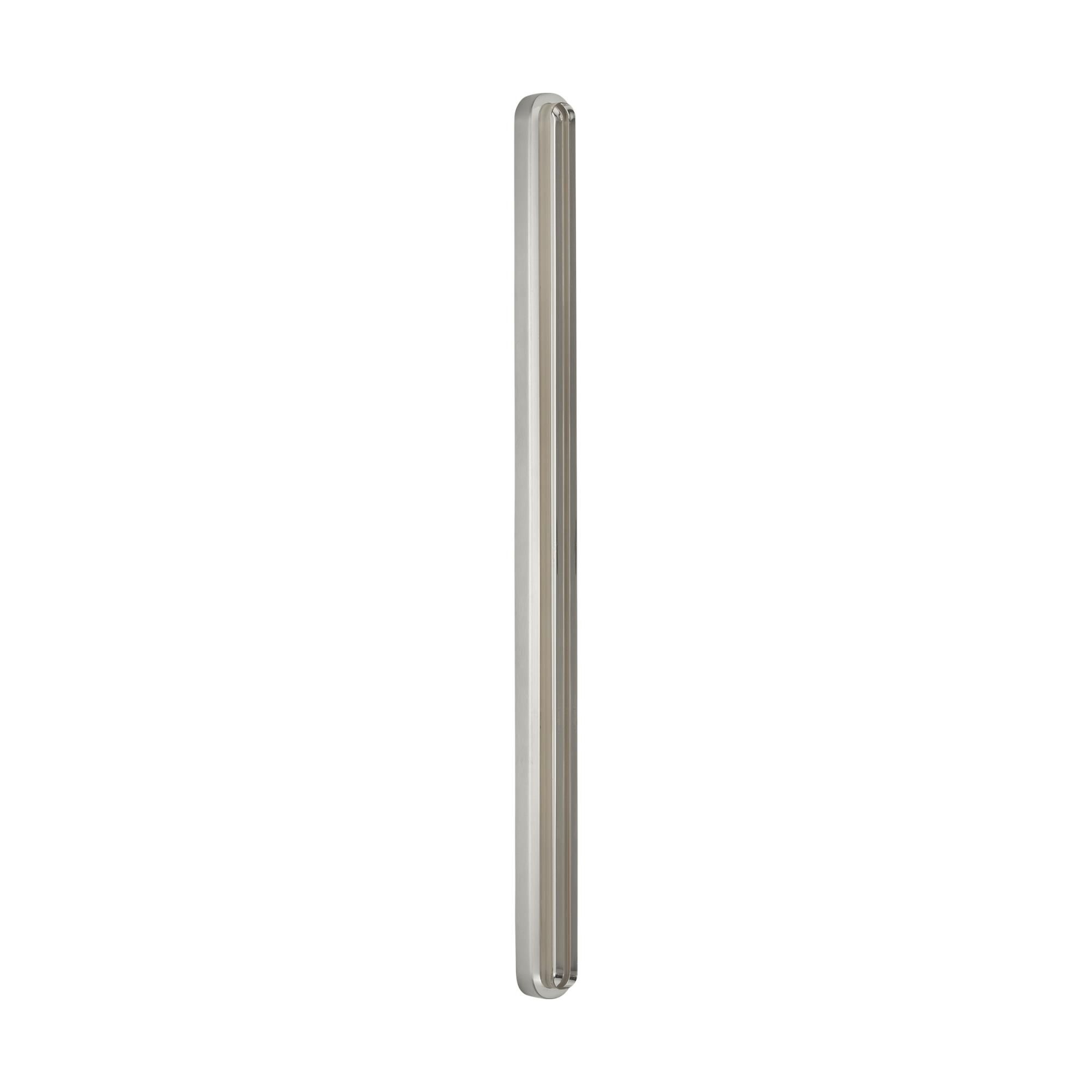 Shown in Satin Nickel finish and Clear Crystal glass