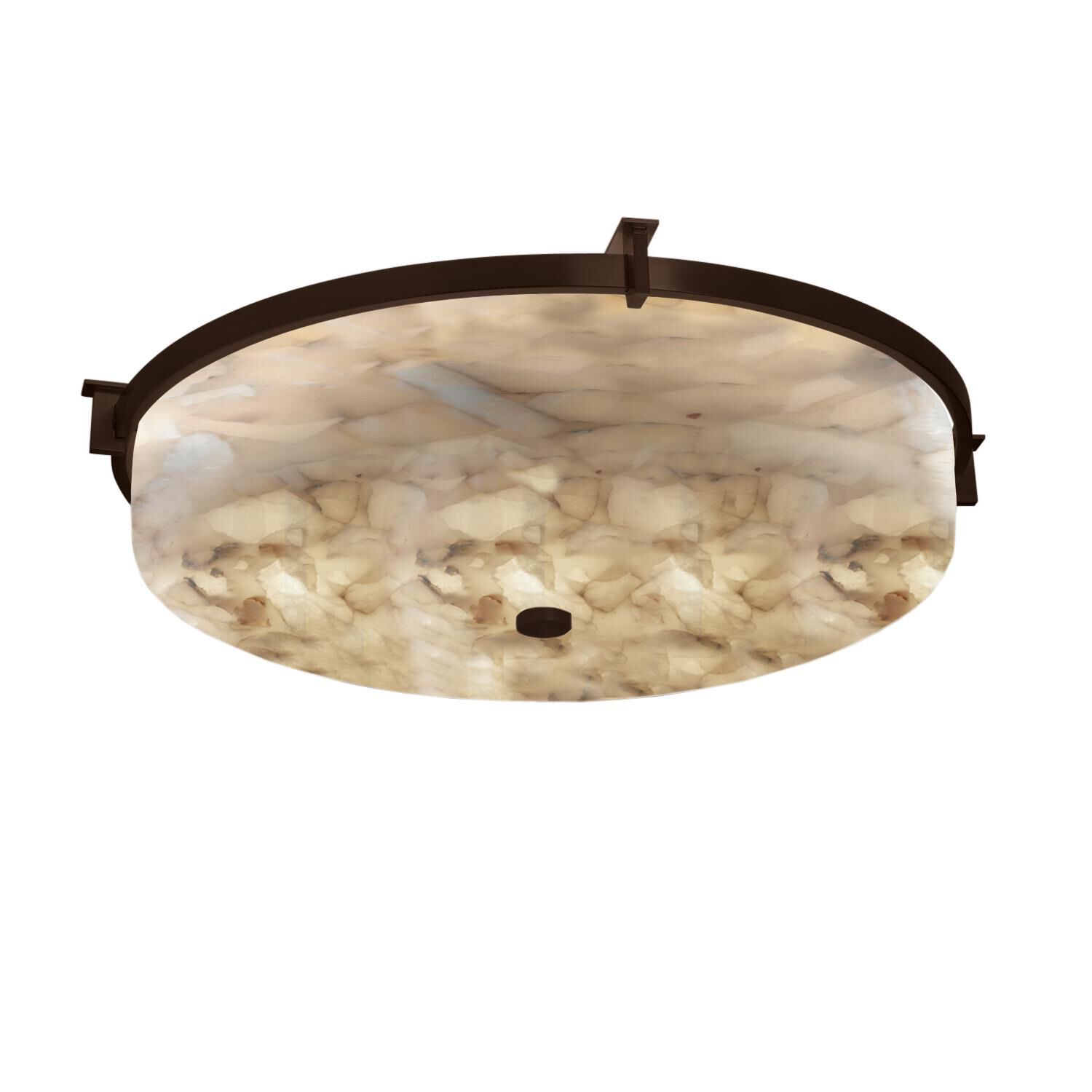 Alabaster Rocks! 20 Inch 1 Light LED Flush Mount by Justice Design Group