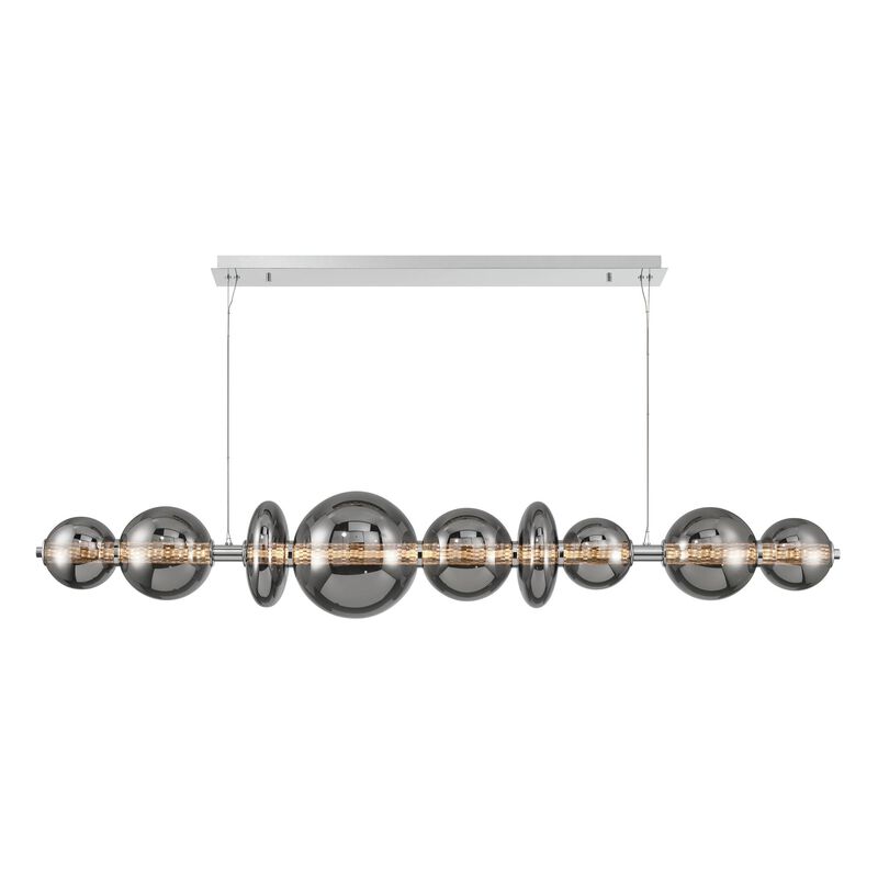Atomo Large Linear Chandelier by Eurofase Lighting