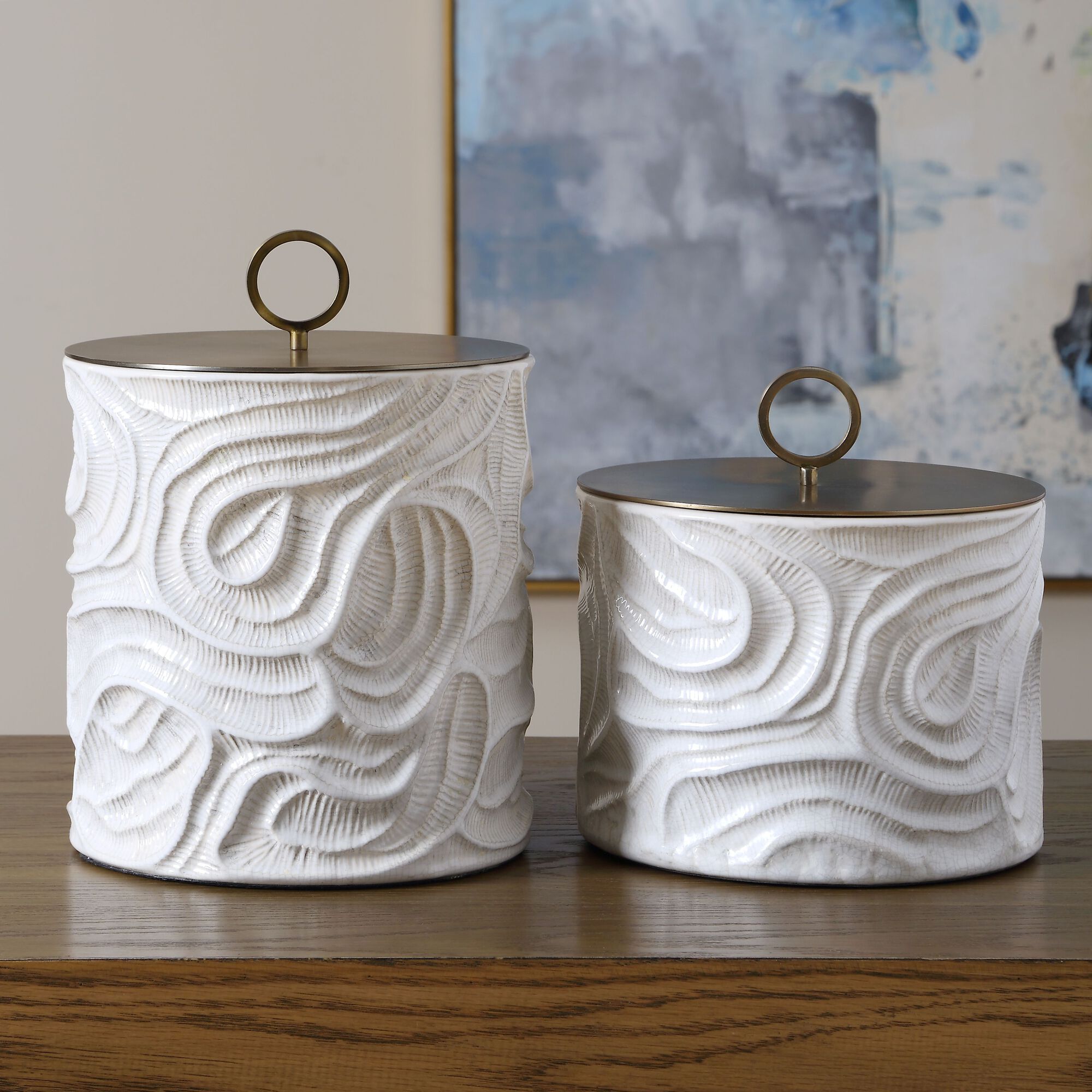 Ivory Tide Decorative Bottle,