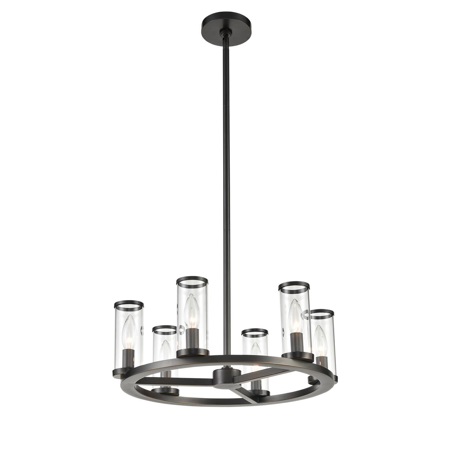 Revolve 6 Light Mini Chandelier by Alora Lighting