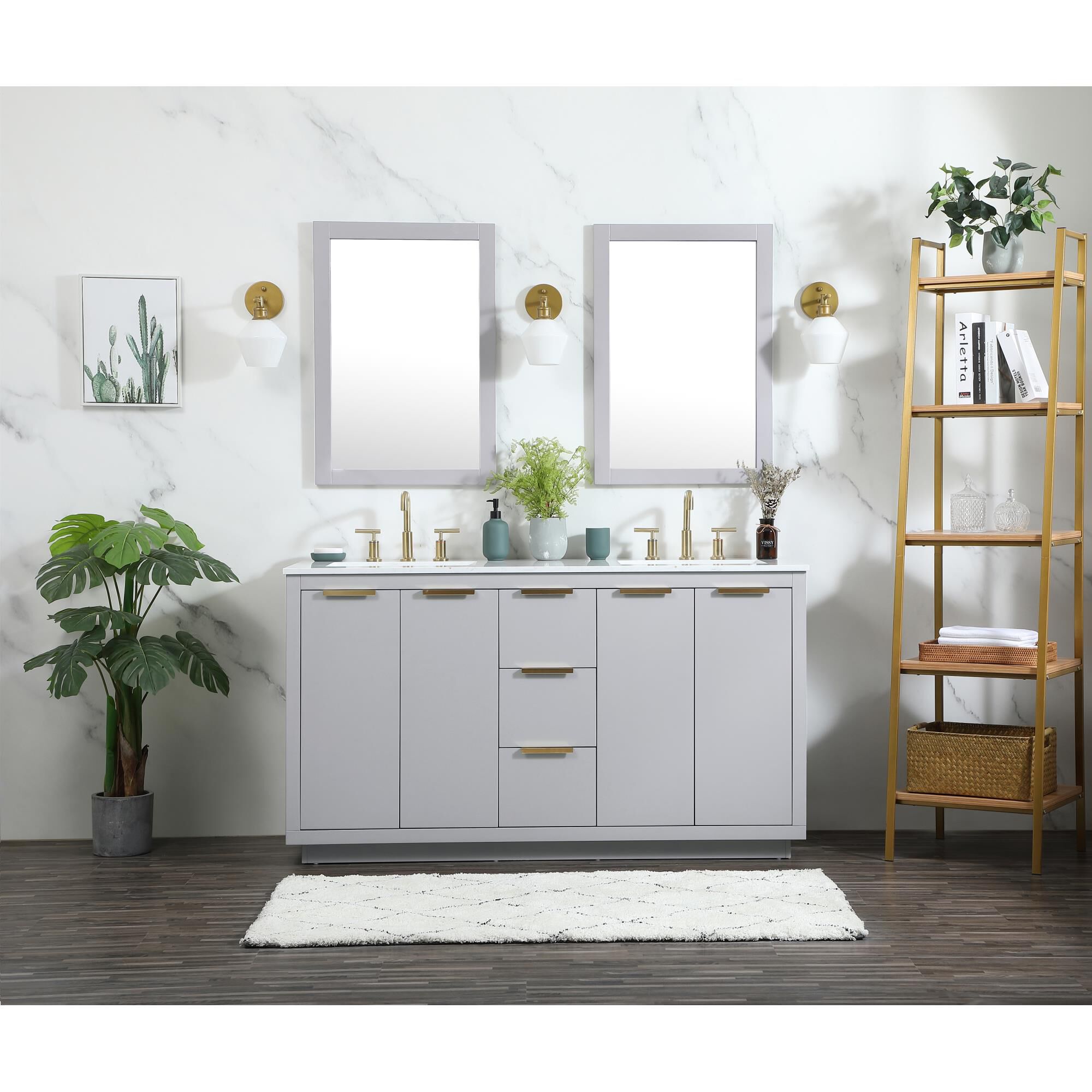 Shown in Grey finish