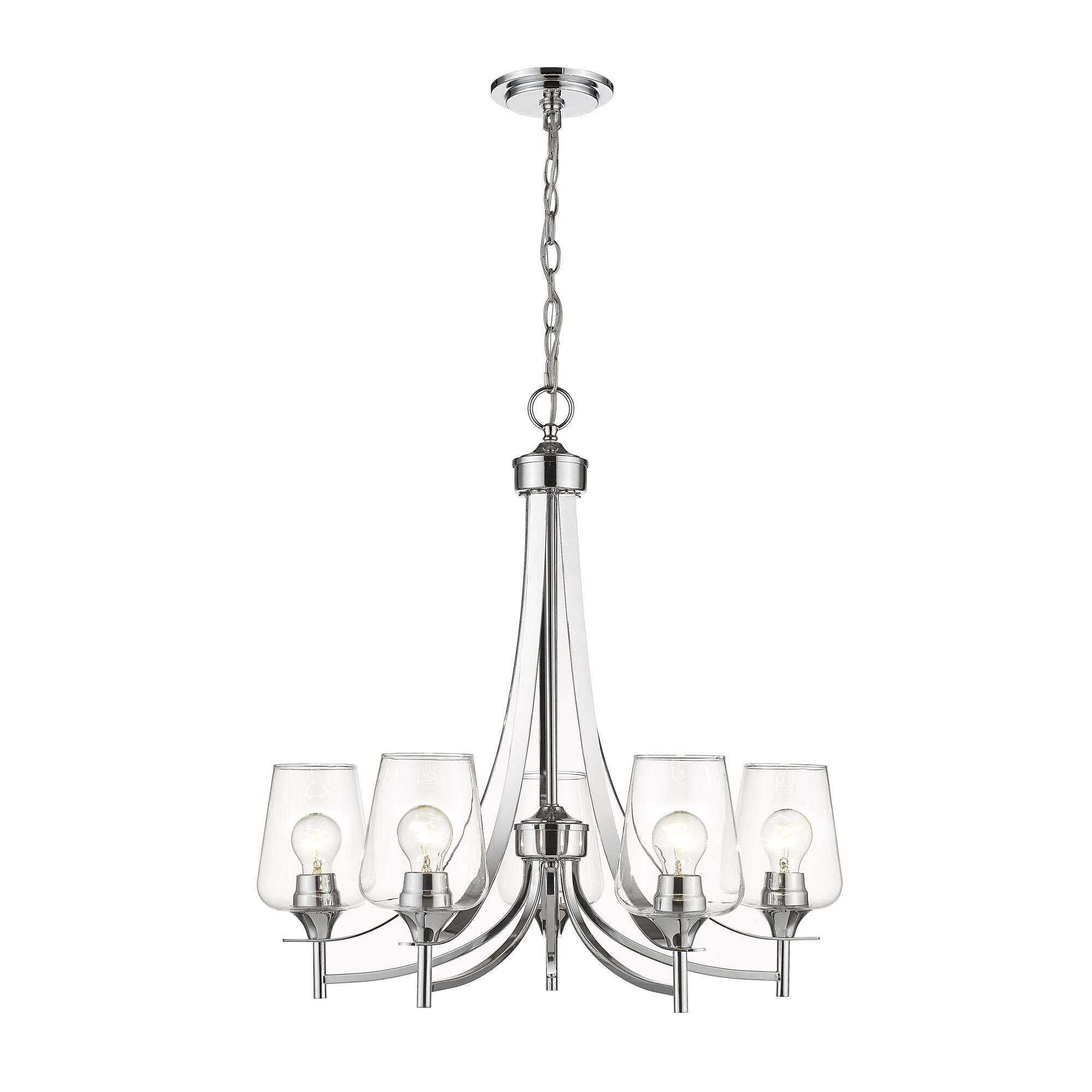 Joliet 25 Inch 5 Light Chandelier by Z-Lite