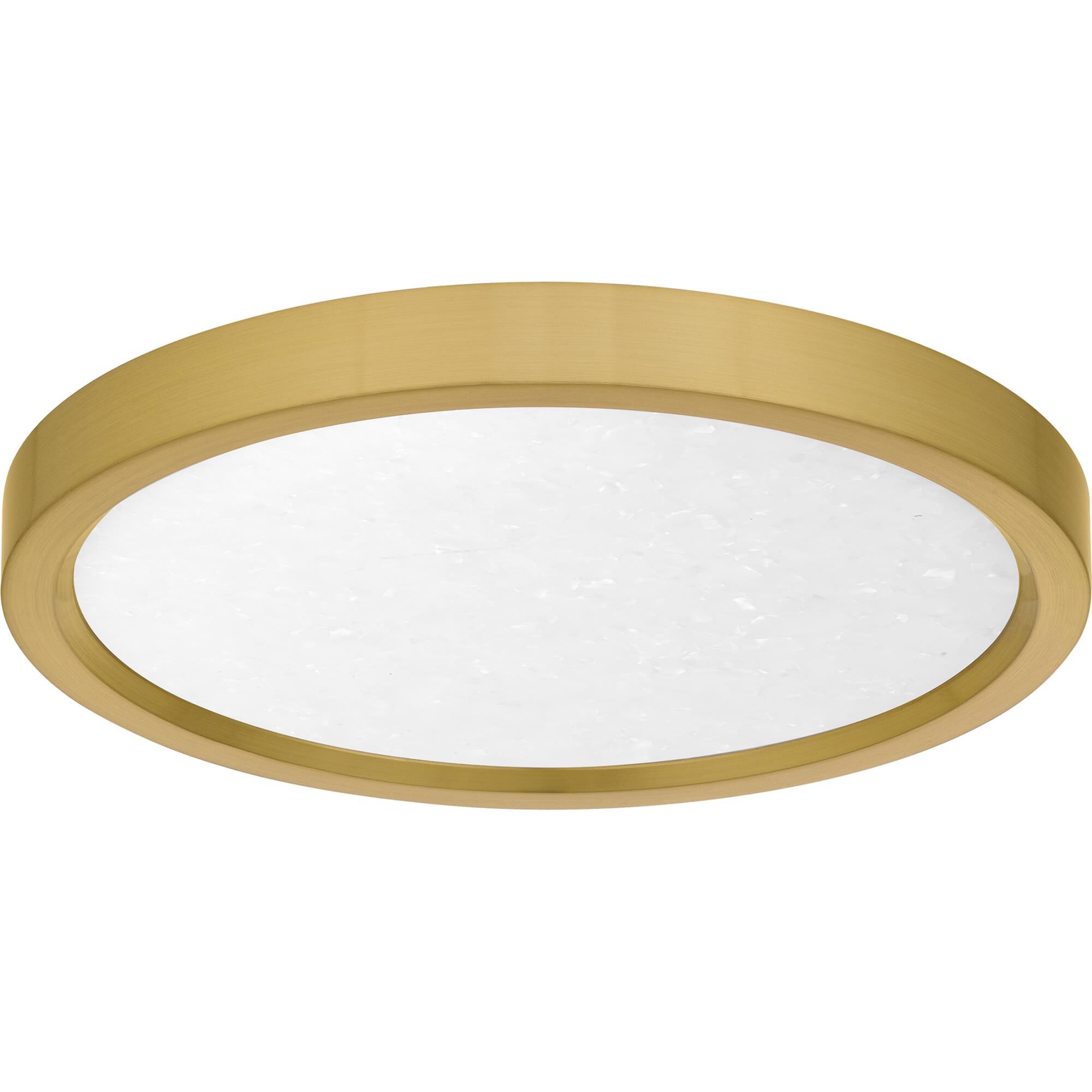 Shown in Brushed Gold finish and Alabaster Acrylic shade
