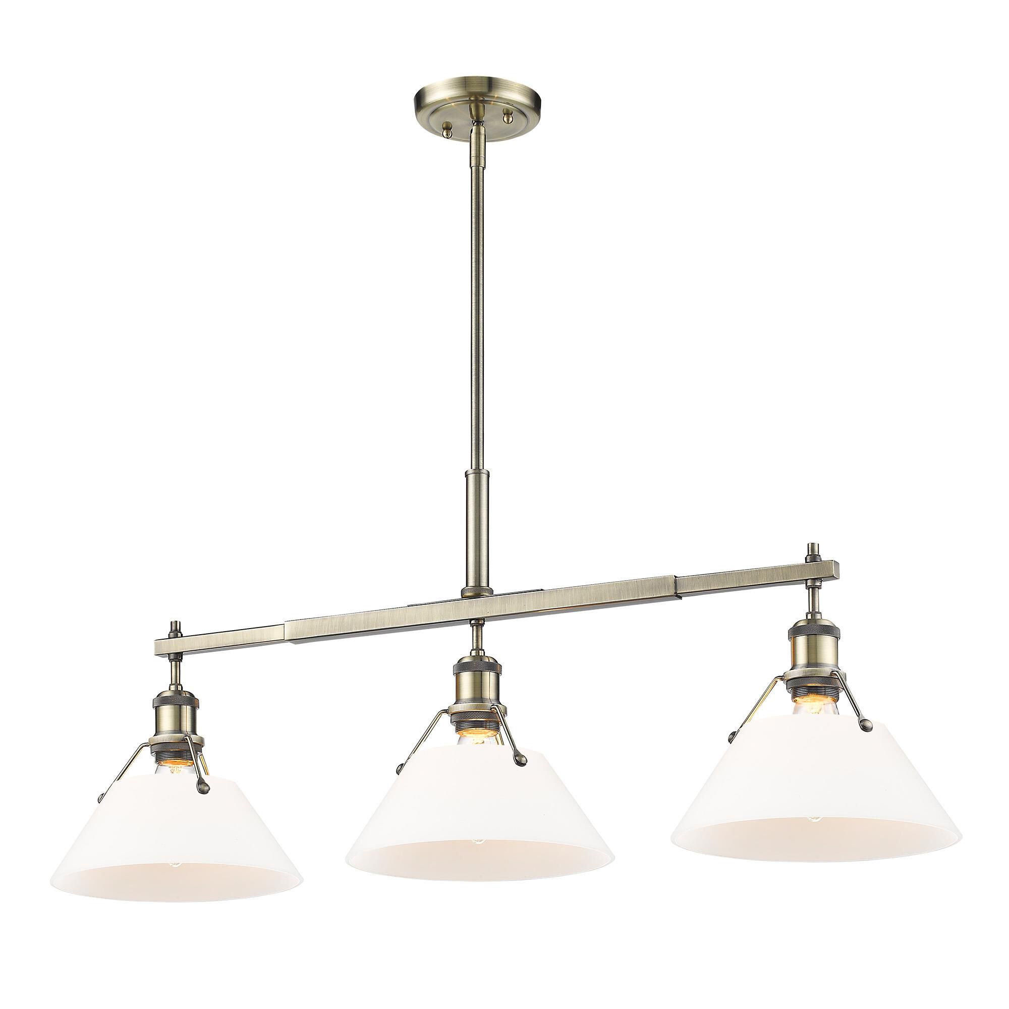 Orwell 36 Inch Linear Suspension Light by Golden Lighting